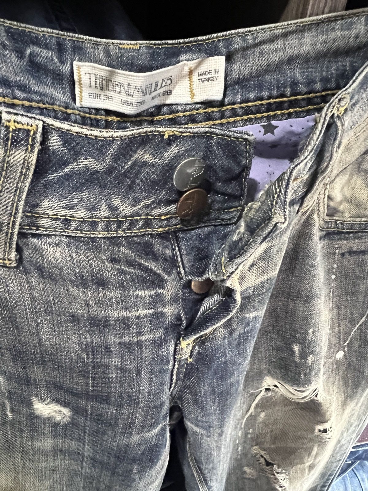 Zara 🔥Zara Distressed Denim Size 31" - 13 Thumbnail