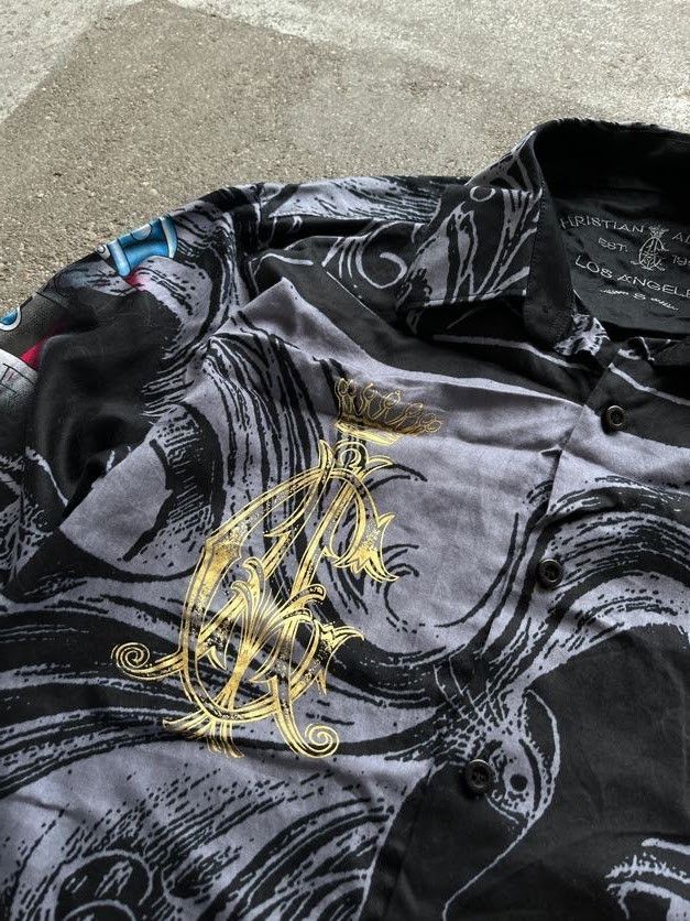 Christian Audigier Christian Audigier LA tattoo Y2K grunge shirt Size US S / EU 44-46 / 1 - 5 Thumbnail