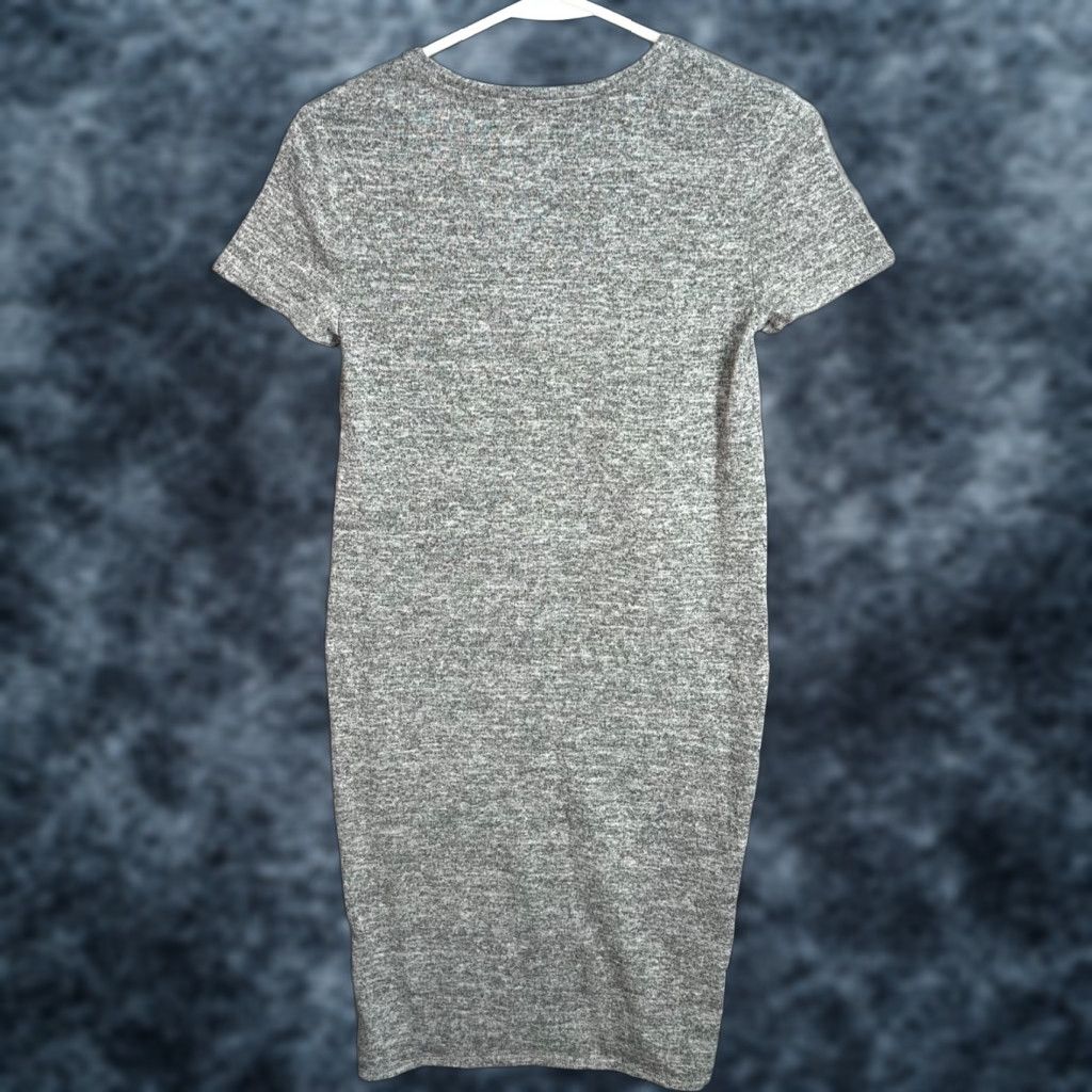 Express Express Womens XS Heather Gray Short Sleeve Knit T Shirt Top - Crew Neck, Pullover, Casual Shirt, 100% Polyester Spandex Opaque Knit Size XS / US 0-2 / IT 36-38 - 1 Thumbnail