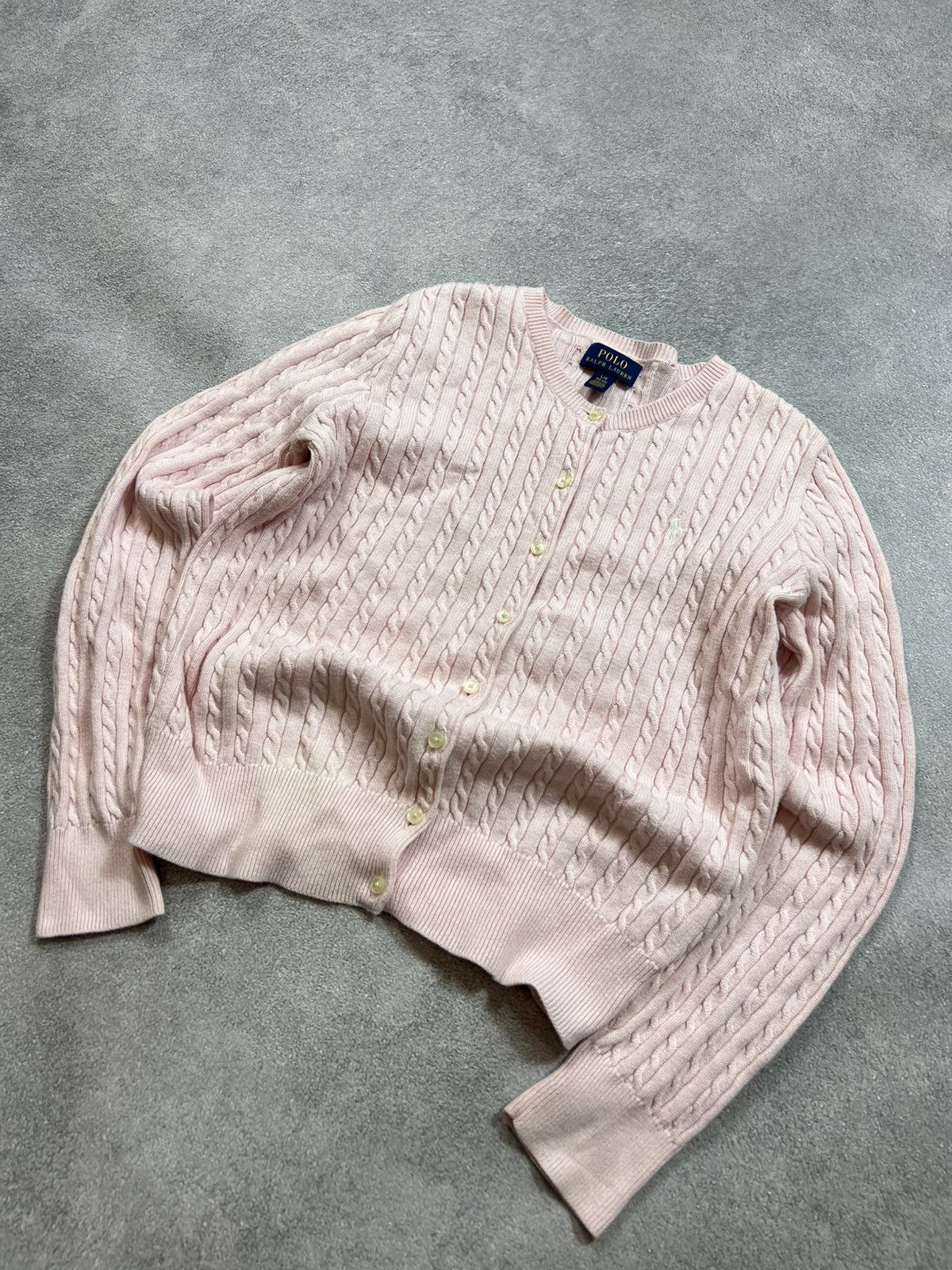 Polo Ralph Lauren 🩷Vintage Y2K PINK POLO Ralph Lauren women sweater Size XS / US 0-2 / IT 36-38 - 3 Thumbnail