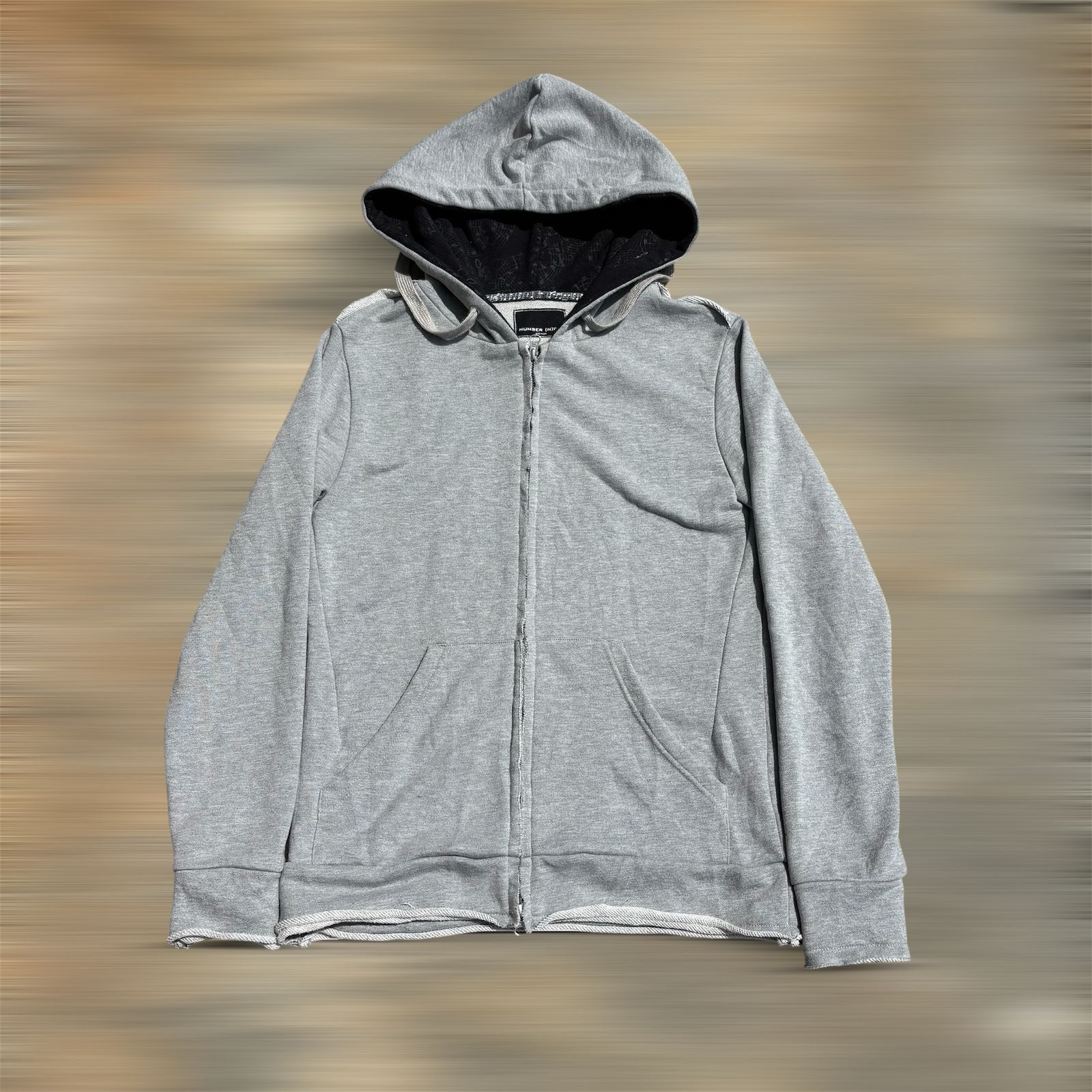 Number (N)ine number nine zip hoodie | Grailed