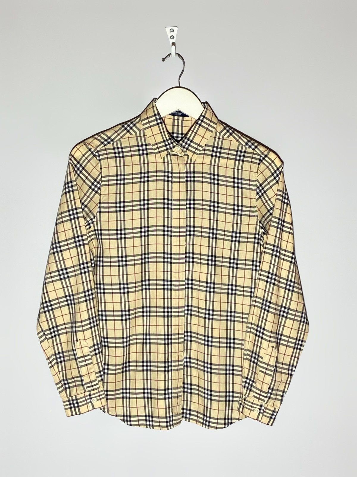 Burberry Vintage Burberry London Nova Check All Over Print Rare Shirt Size M / US 6-8 / IT 42-44 - 1 Thumbnail