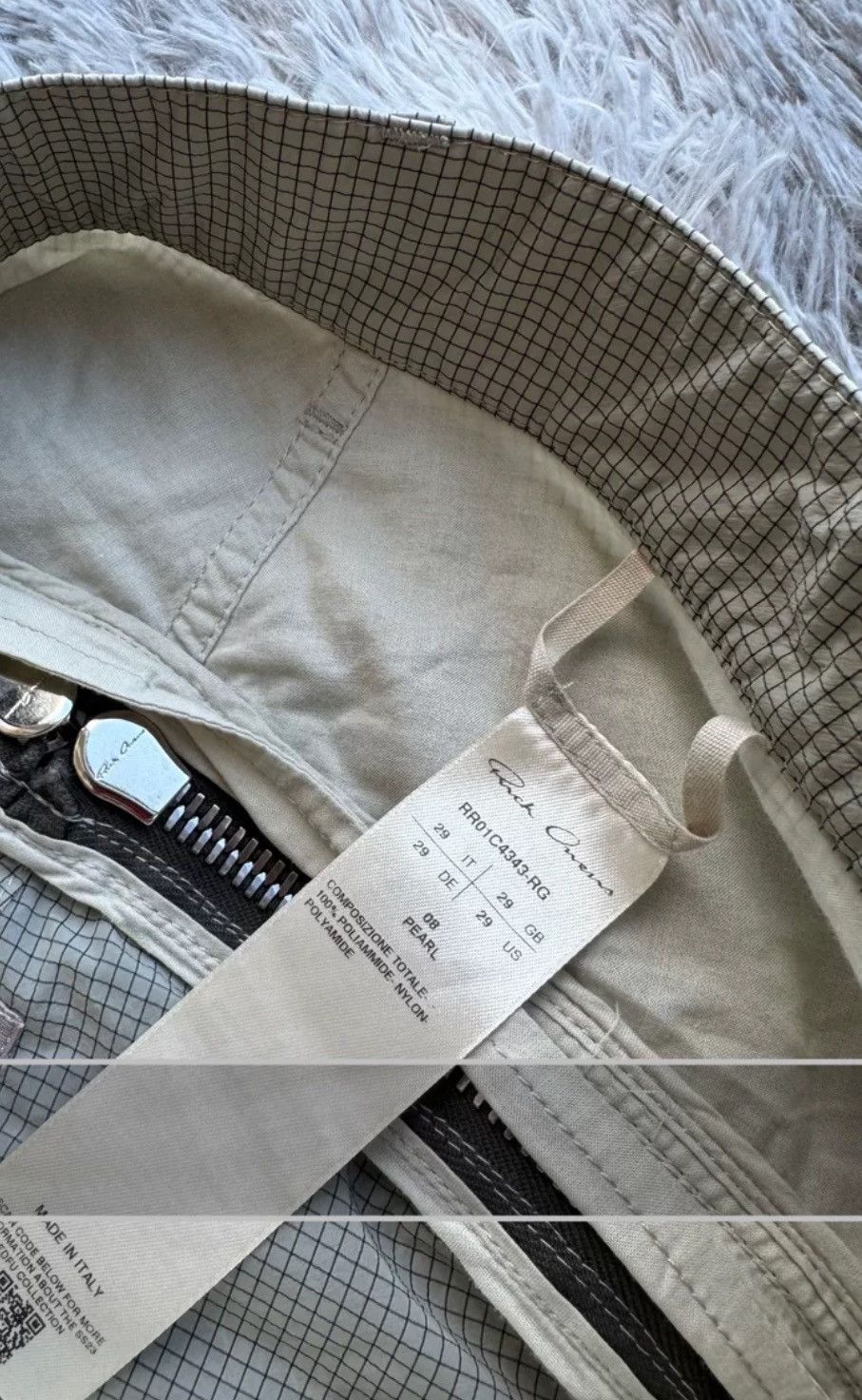 Rick Owens Rick Owens 23ss Show Main Line Boaln Grid Banana Pants Size US 29 - 7 Thumbnail