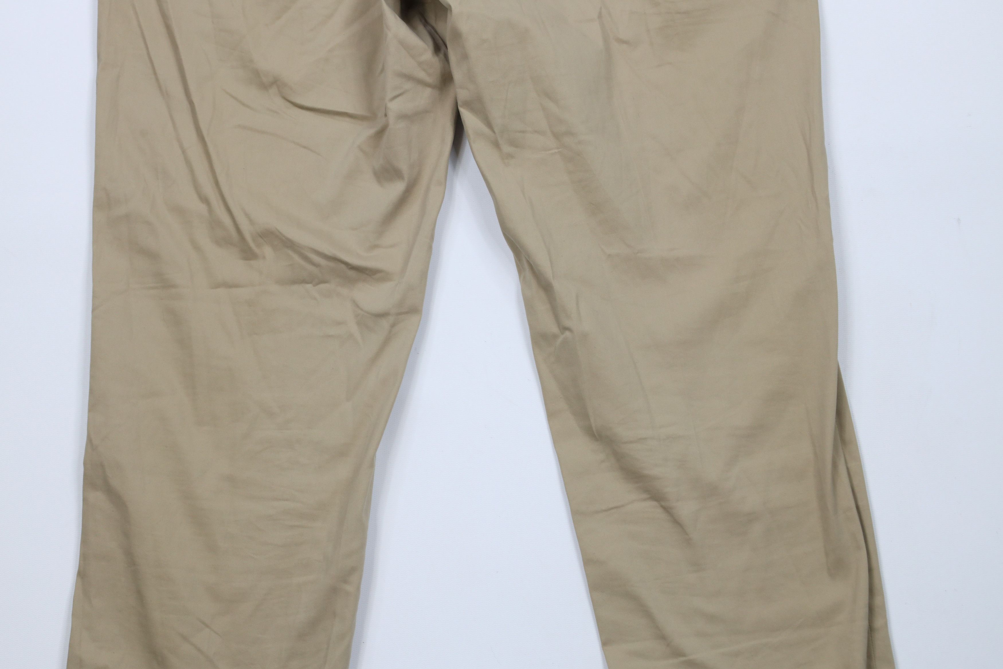 Express × Vintage Express Slim Fit Flat Front Chino Chinos Pants Beige Khaki Size US 31 - 10 Thumbnail