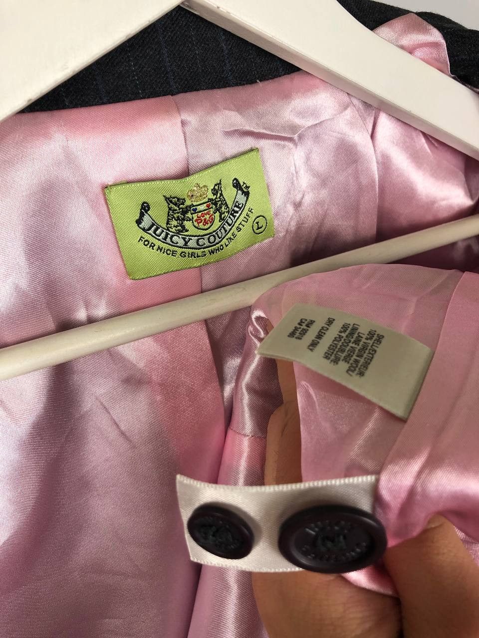 Juicy Couture Juicy Couture Wool Blazer Gray size L Size L / US 10 / IT 46 - 10 Thumbnail