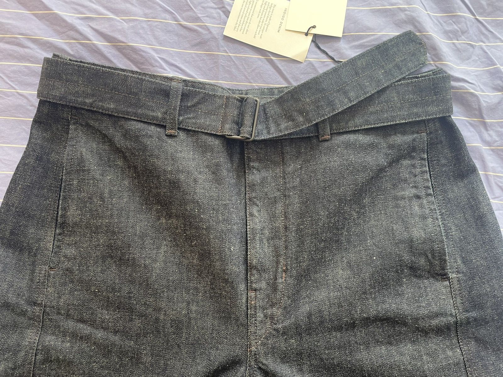 Lemaire LEMAIRE TWISTED BELTED PANTS JEANS XL INDIGO BNWT Size US 36 / EU 52 - 2 Thumbnail