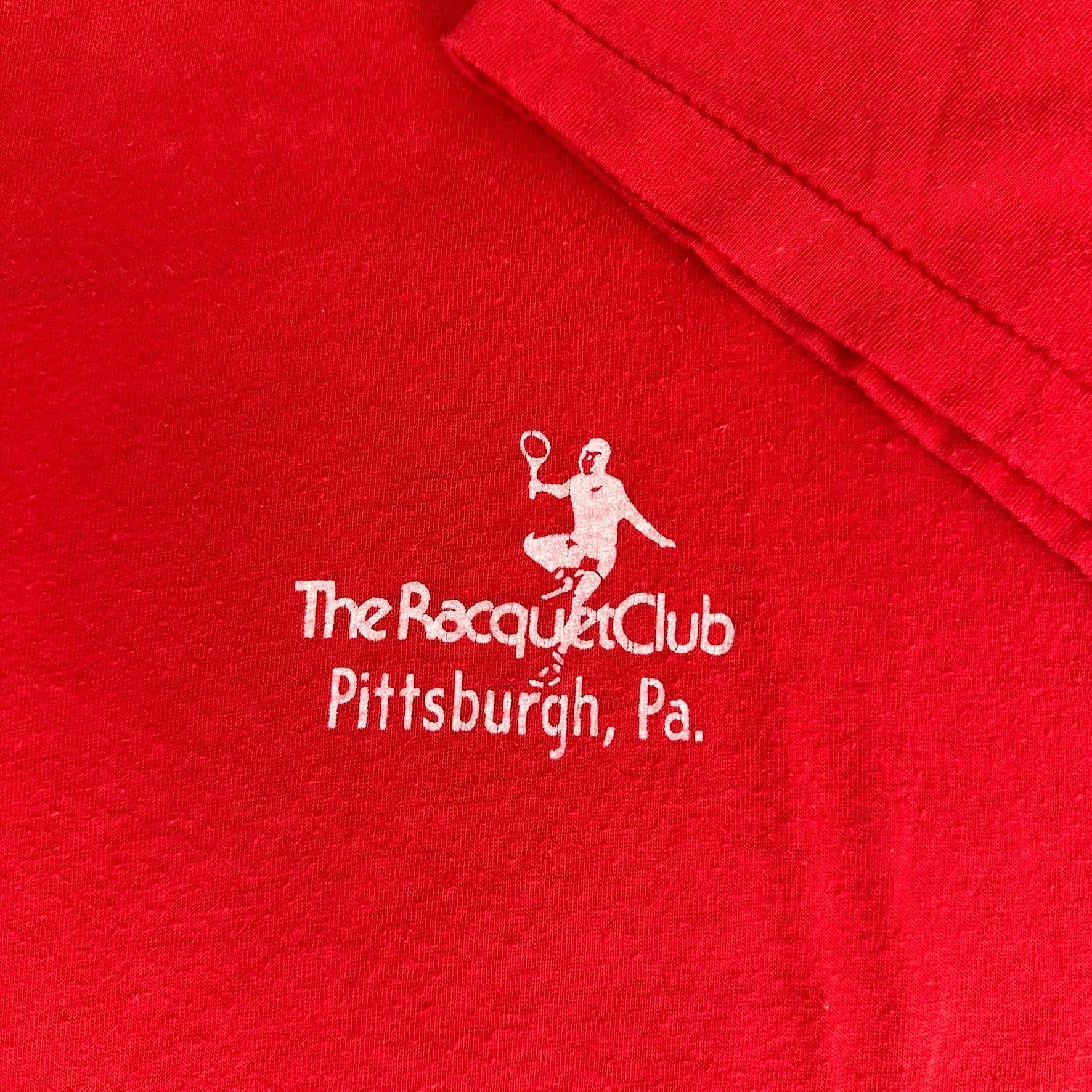 Vintage Vintage 80s Pittsburgh Squash Tournament T-Shirt Single Stit Size US M / EU 48-50 / 2 - 5 Thumbnail