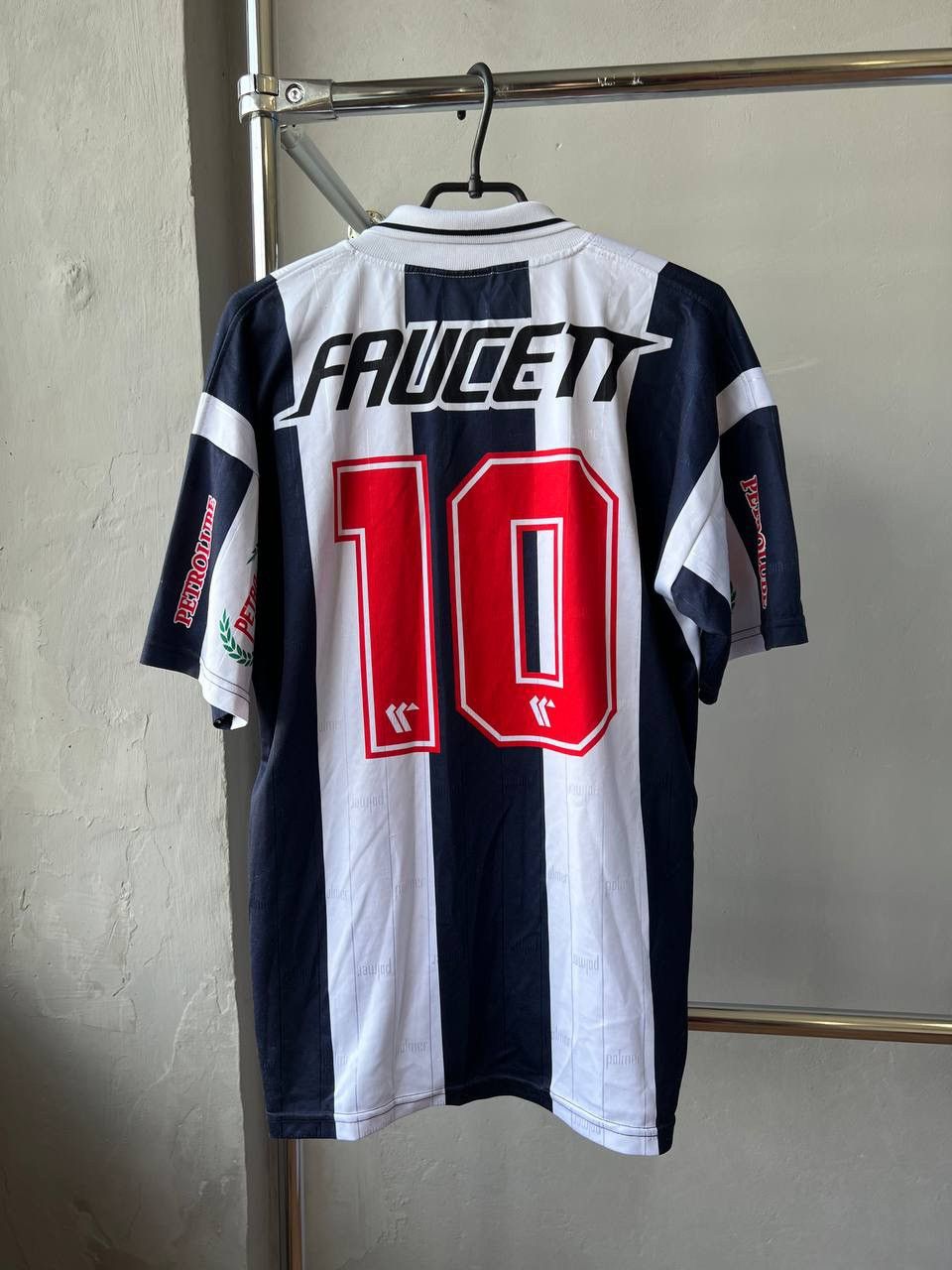 Vintage 1995 ALIANZA LIMA #10 MATCH WORN POLMER SOCCER JERSEY SHIRT Size US L / EU 52-54 / 3 - 3 Thumbnail