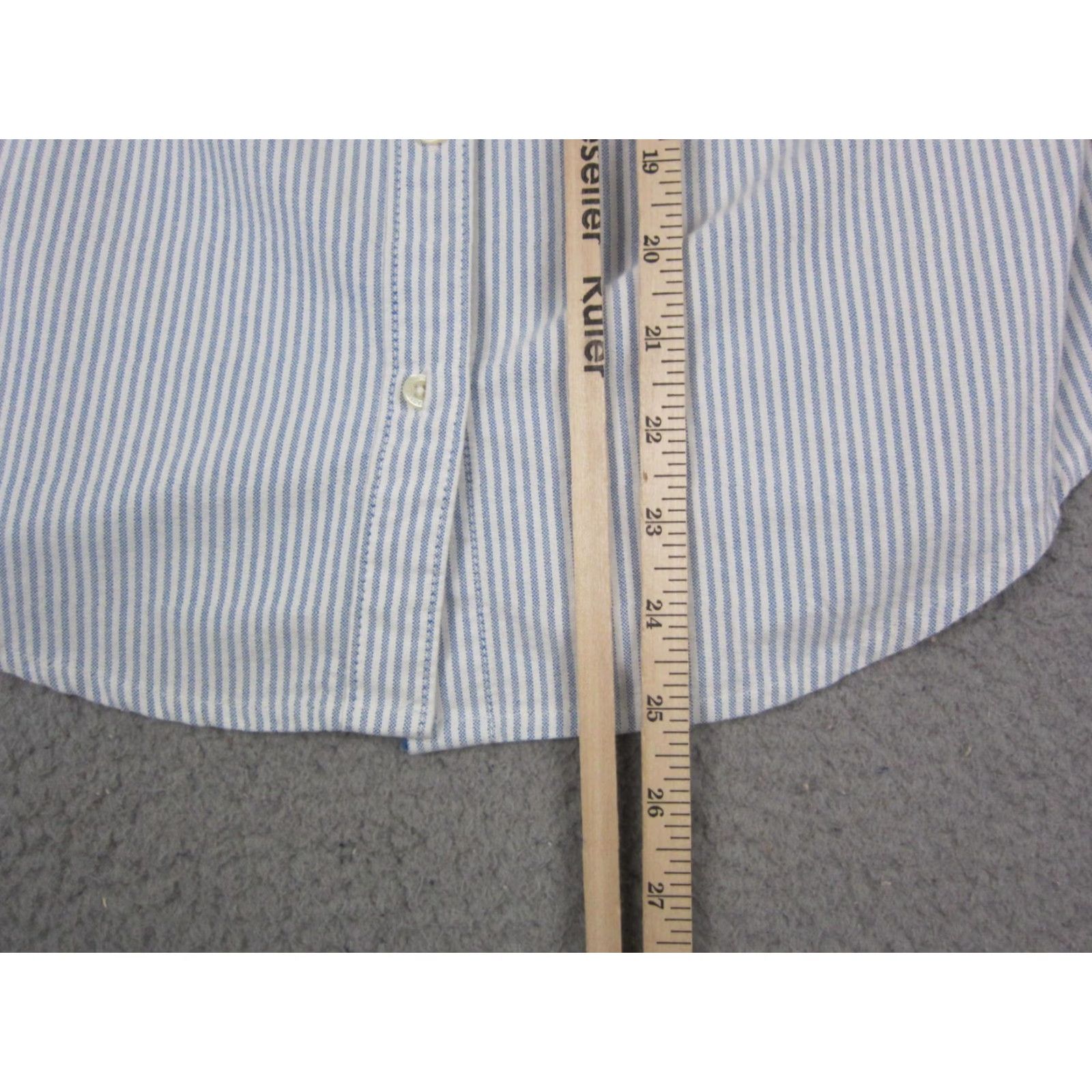 Abercrombie & Fitch VINTAGE Abercrombie & Fitch Shirt Womens Medium Blue Striped Button Down Long Sleeve Collared Pocket Casual Classic 90s Theme Womens Size M / US 6-8 / IT 42-44 - 7 Thumbnail