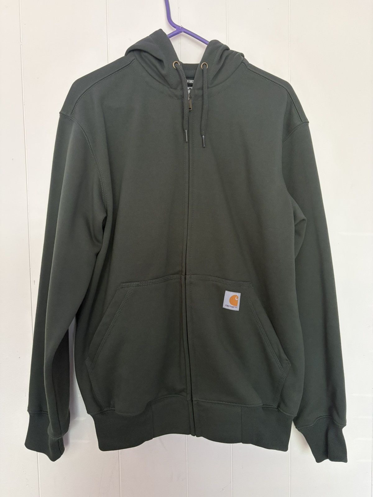 Carhartt Carhartt rain defender green zip up hoodie Size US S / EU 44-46 / 1 - 2 Thumbnail