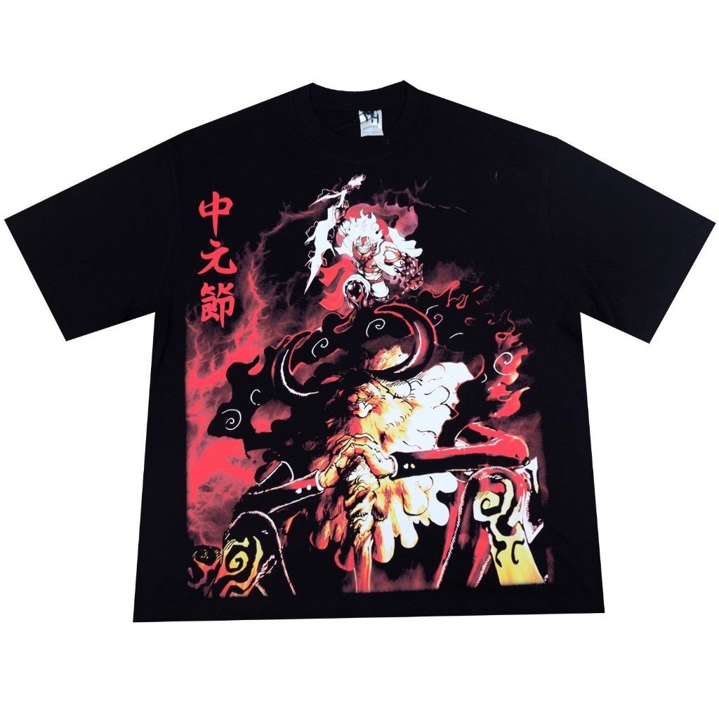 image of Anima x One Piece Luffy Gear 5 X Gorosei Saturn X One Piece X X Fan Bbootl in Black, Men's (Size XL