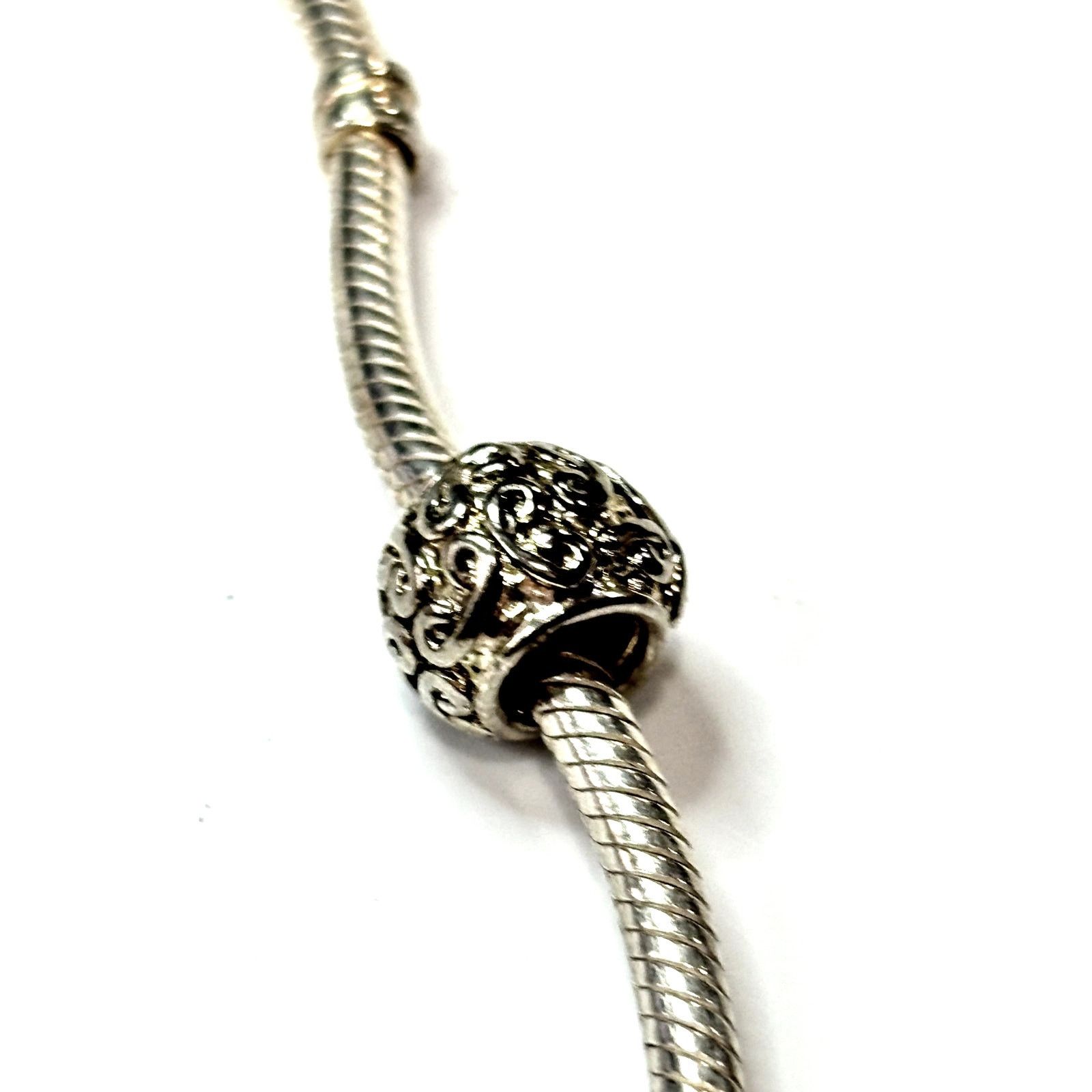 Other STERLING SILVER Women's Solid Squiggly Bead Charm Size ONE SIZE - 3 Thumbnail