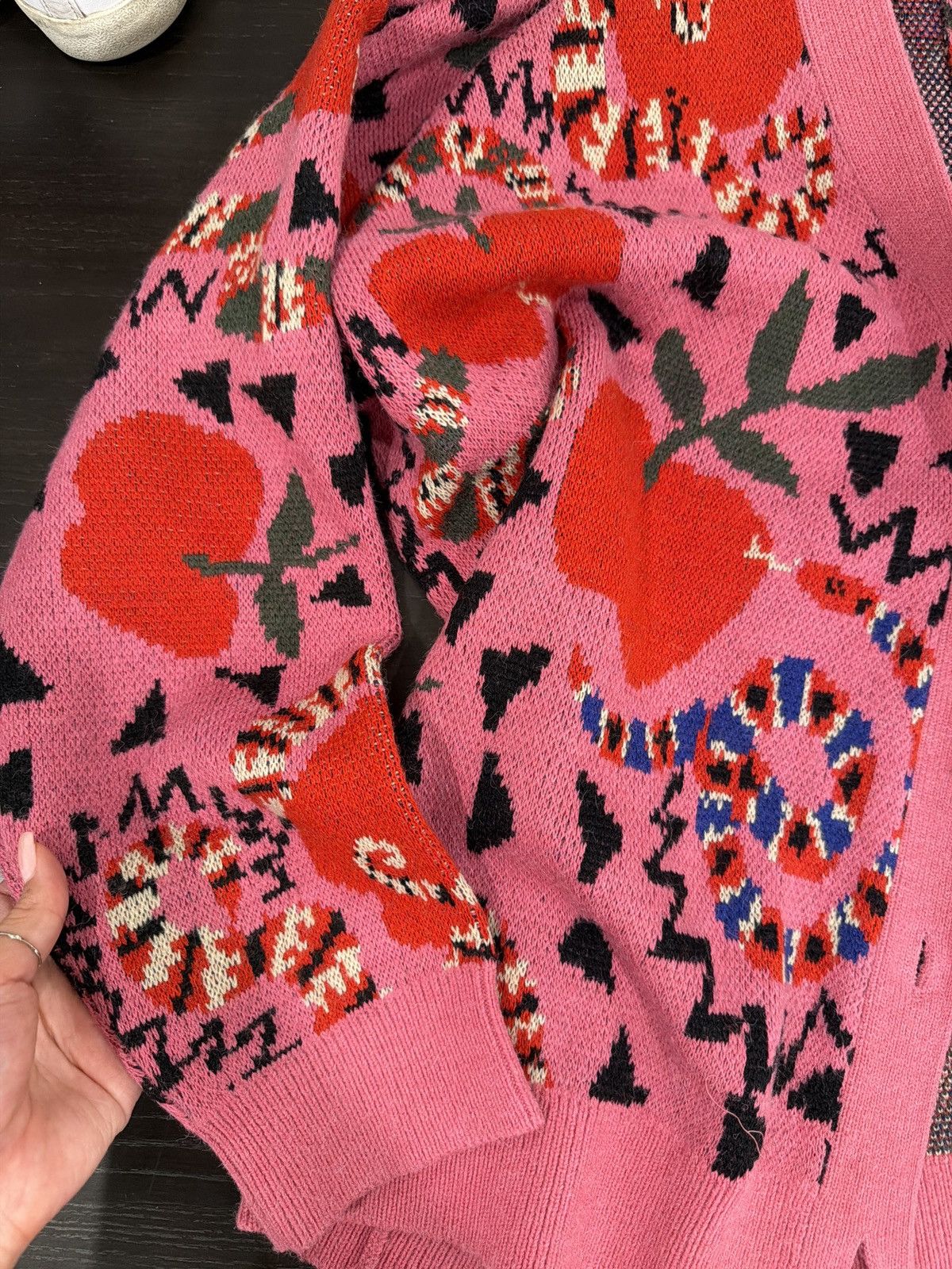 Farm Rio Farm Rio Mixed Snake Mushroom Cardigan Size L / US 10 / IT 46 - 8 Thumbnail