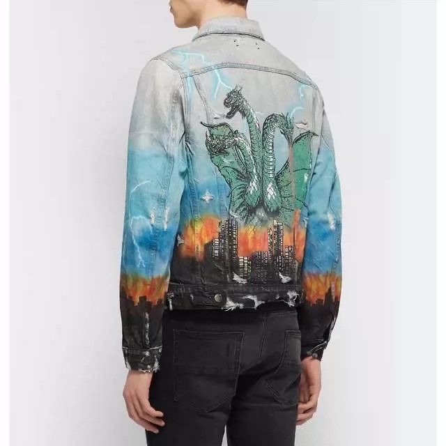 Amiri Amiri 19SS Vintage Airbrush Hollywood Trucker Jacket 2502-N Size US M / EU 48-50 / 2 - 8 Thumbnail