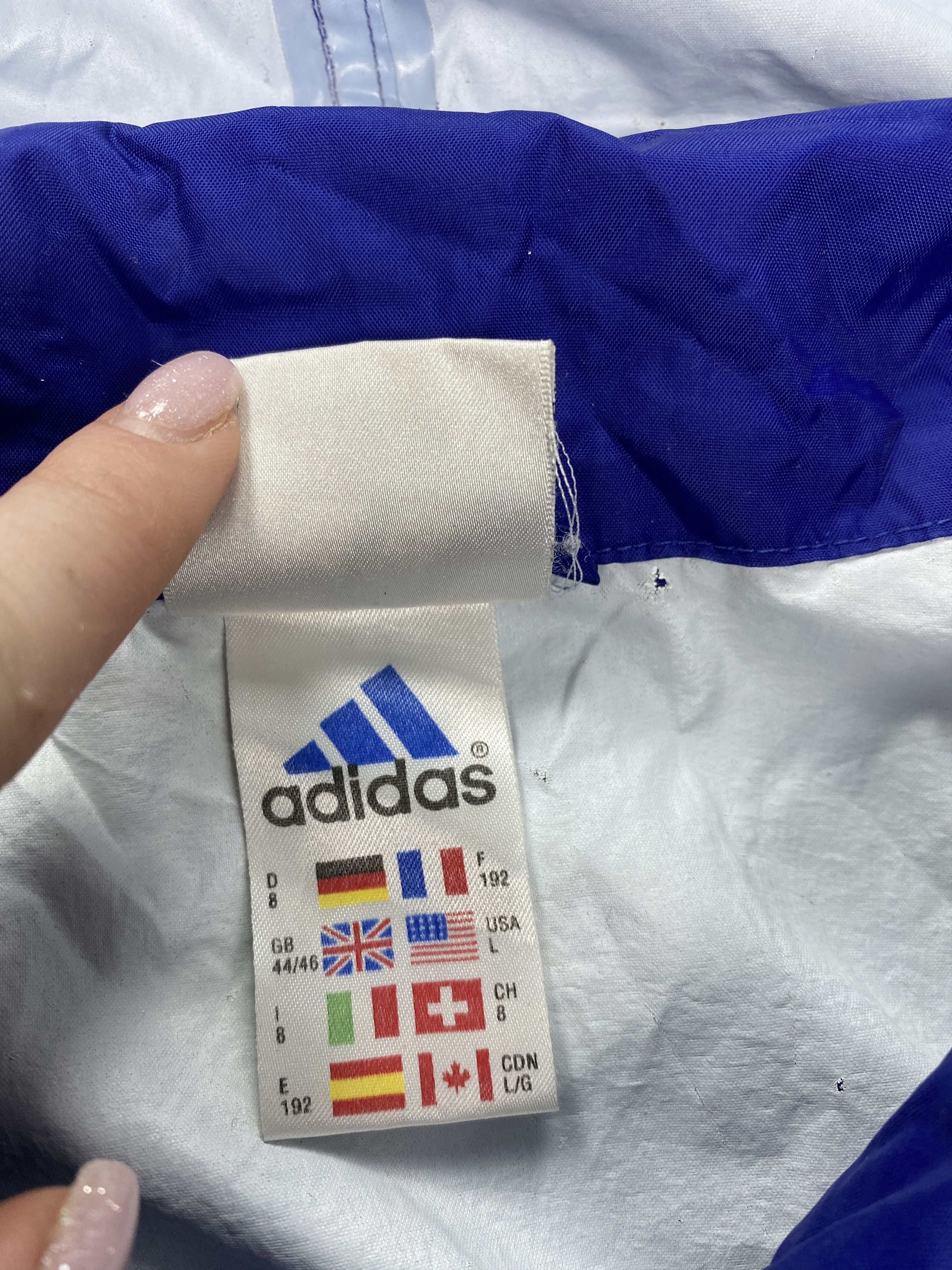 Adidas × Vintage Adidas vintage nylon jacket Size US L / EU 52-54 / 3 - 5 Thumbnail