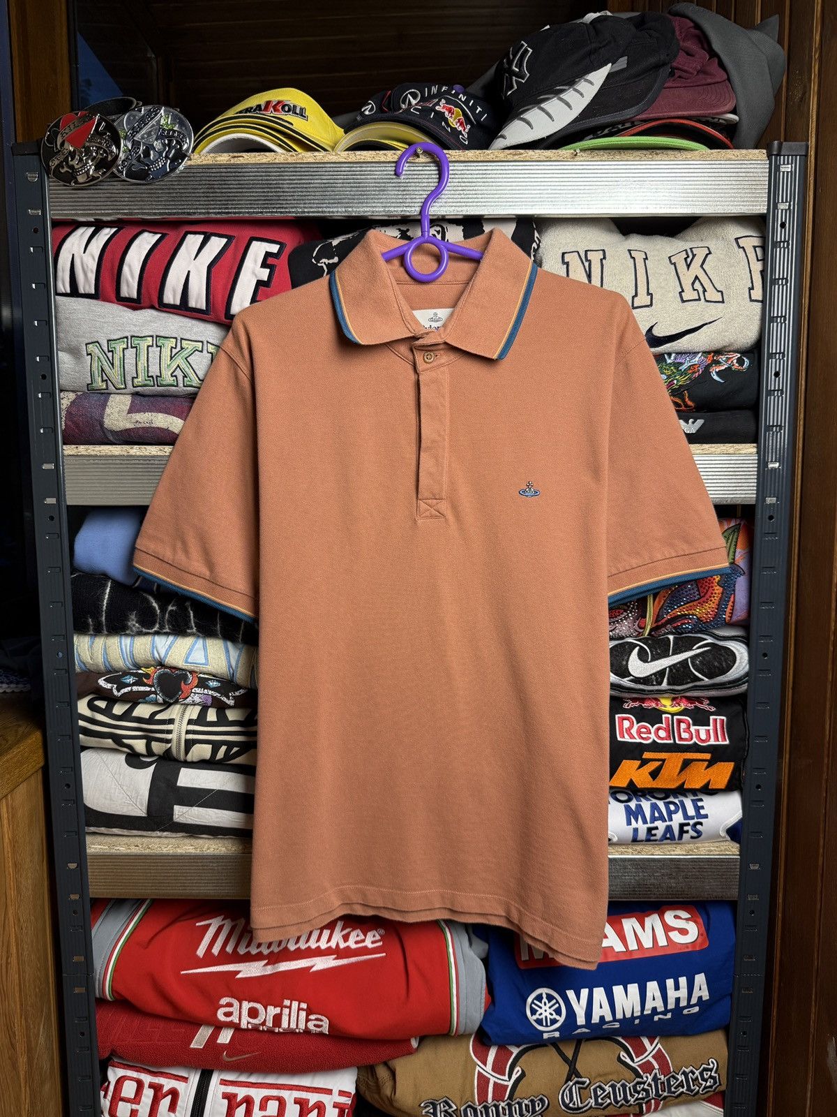 Vivienne Westwood VINTAGE VIVIENNE WESTWOOD POLO TEE SMALL LOGO Size US XL / EU 56 / 4 - 1 Thumbnail