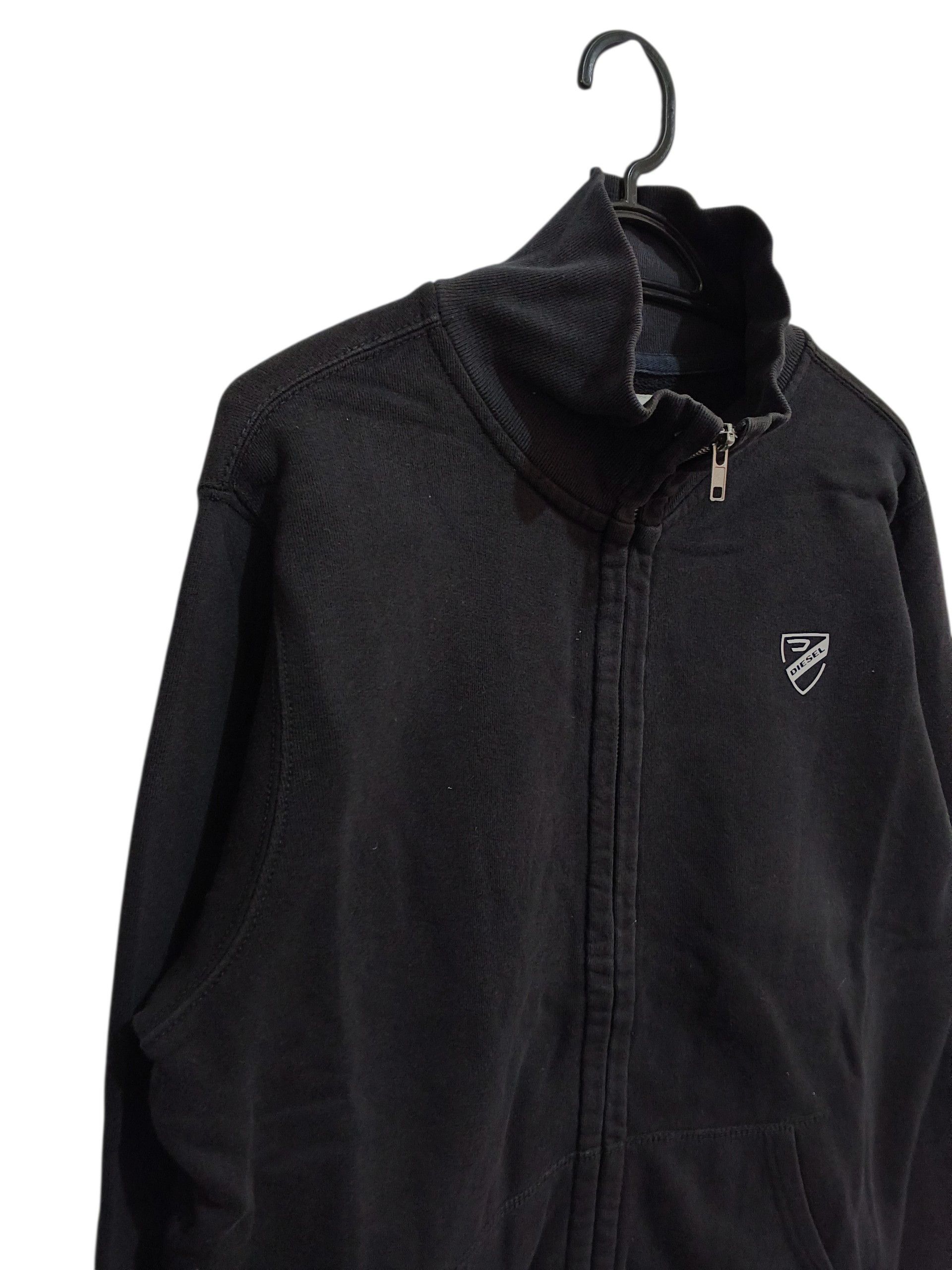 Diesel Y2K Minimal Shield Logo Full Zip Sweat Jacket Size US M / EU 48-50 / 2 - 5 Thumbnail