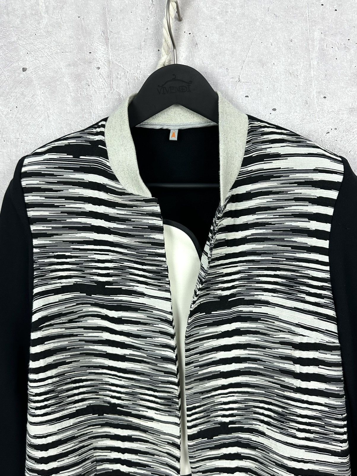 Cop Copine × Vintage Vintage Cop Copine Stripped Bomber Jacket Size M / US 6-8 / IT 42-44 - 2 Thumbnail
