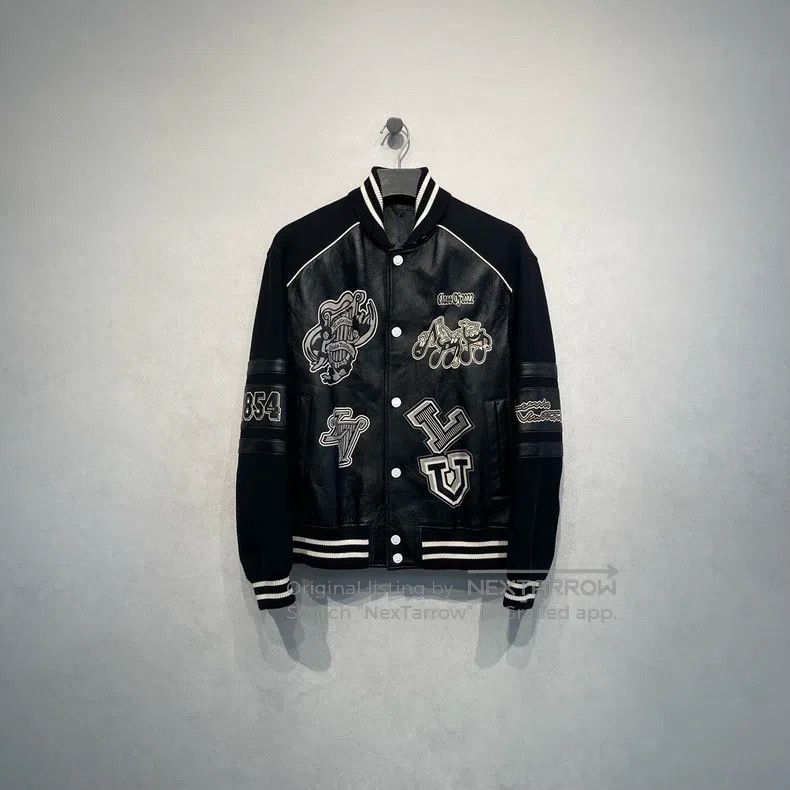 Louis Vuitton Louis Vuitton Note logo patchwork leather baseball jacket Size US M / EU 48-50 / 2 - 1 Thumbnail