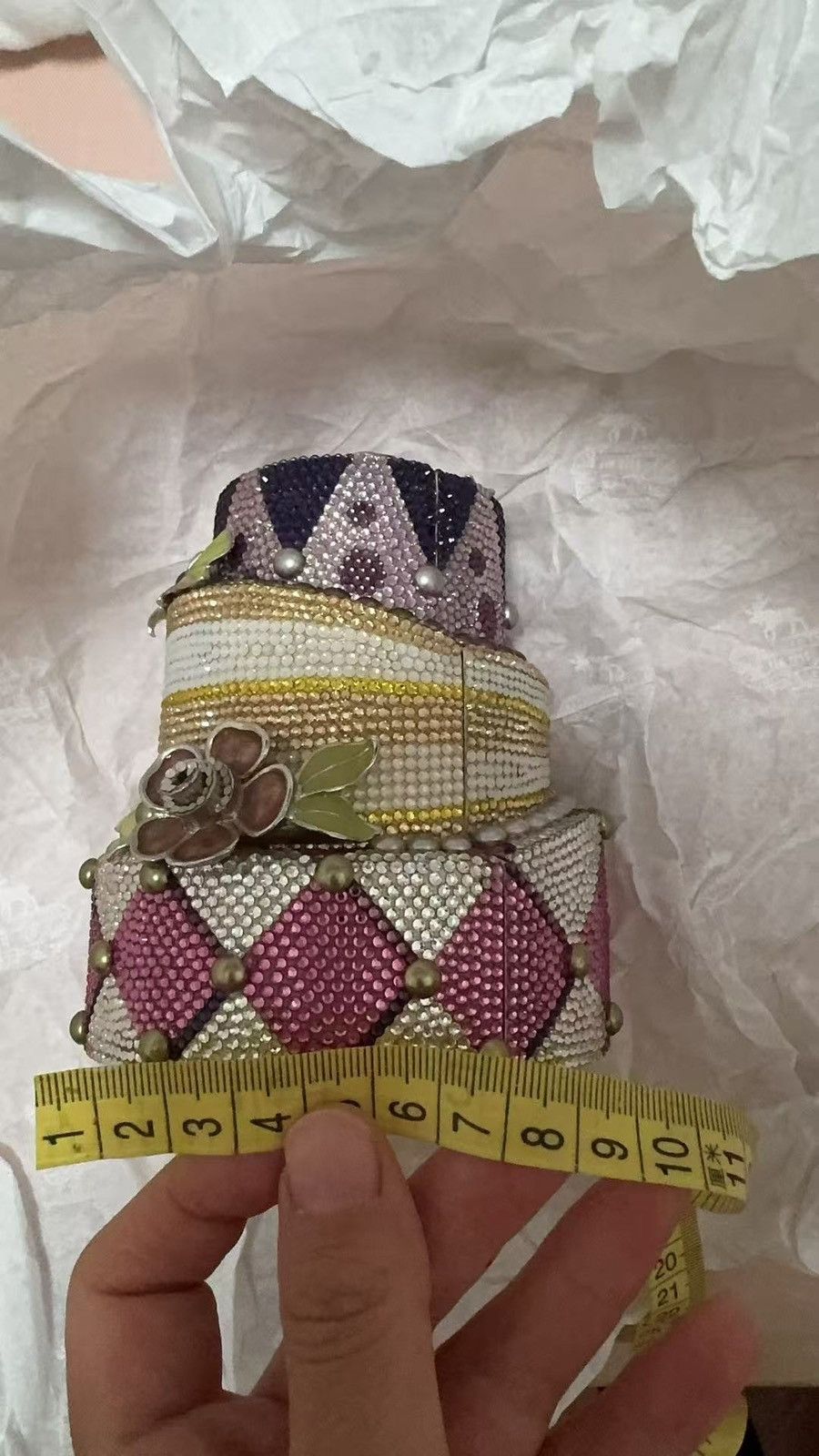 Judith Leiber Judith Leiber Crystal-Studded Cake Clutch Bag Size ONE SIZE - 4 Thumbnail