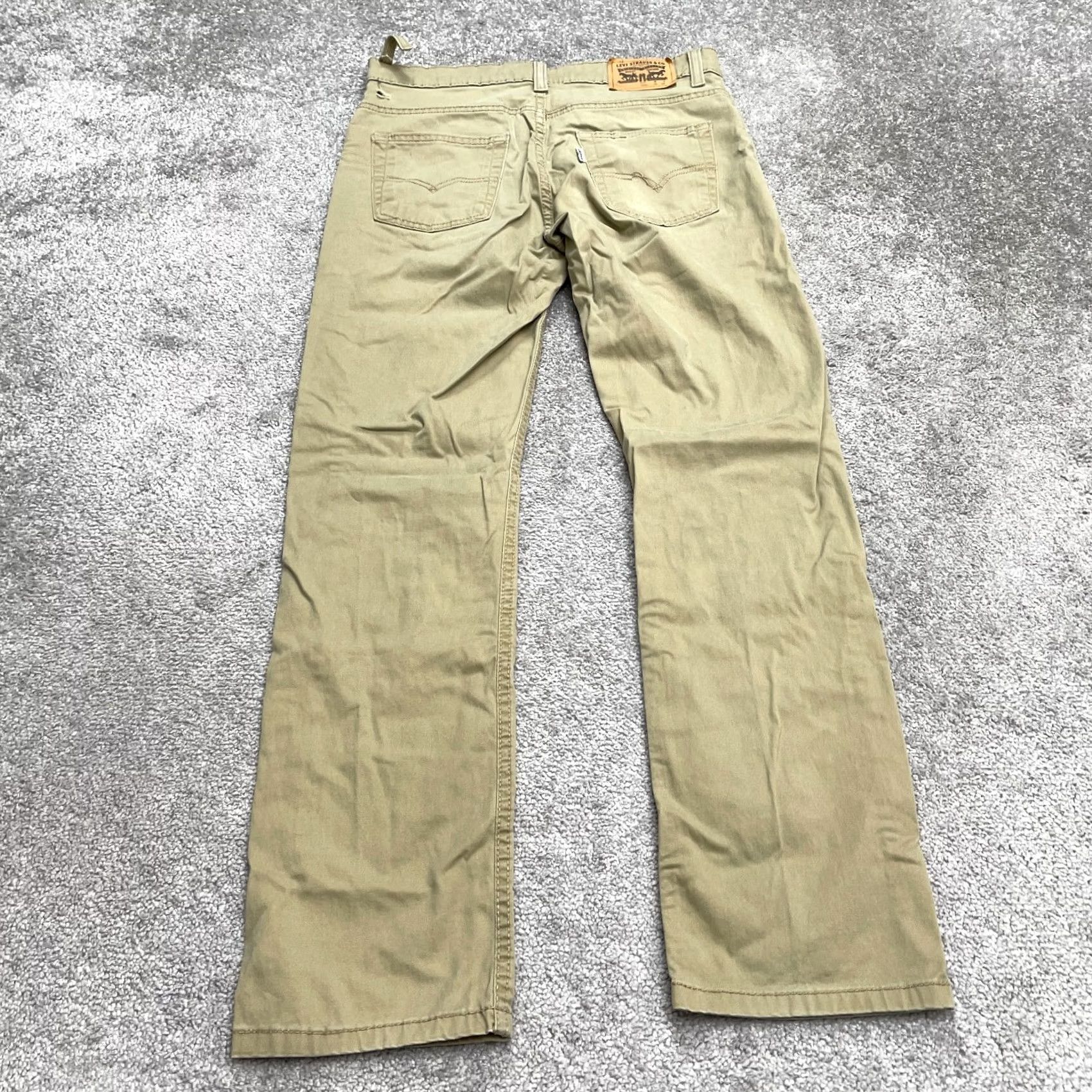 Levi's Levi's 511 Slim Fit Khaki Pants Mens 29x29 Brown Straight Leg Pockets Cotton Size US 29 - 2 Thumbnail