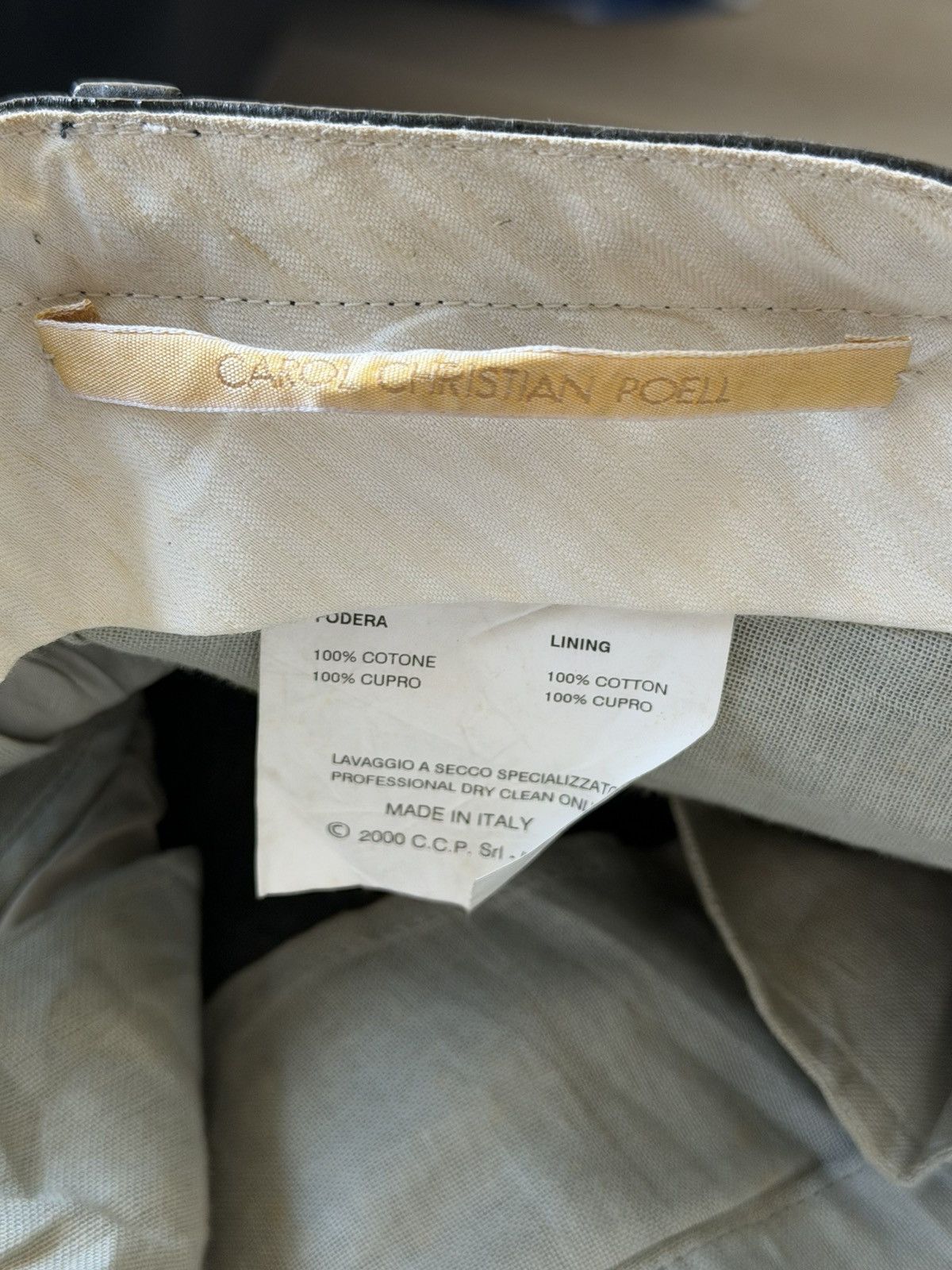 Carol Christian Poell SS00 Calfskin Leather Pants 46 Size US 29 - 7 Thumbnail