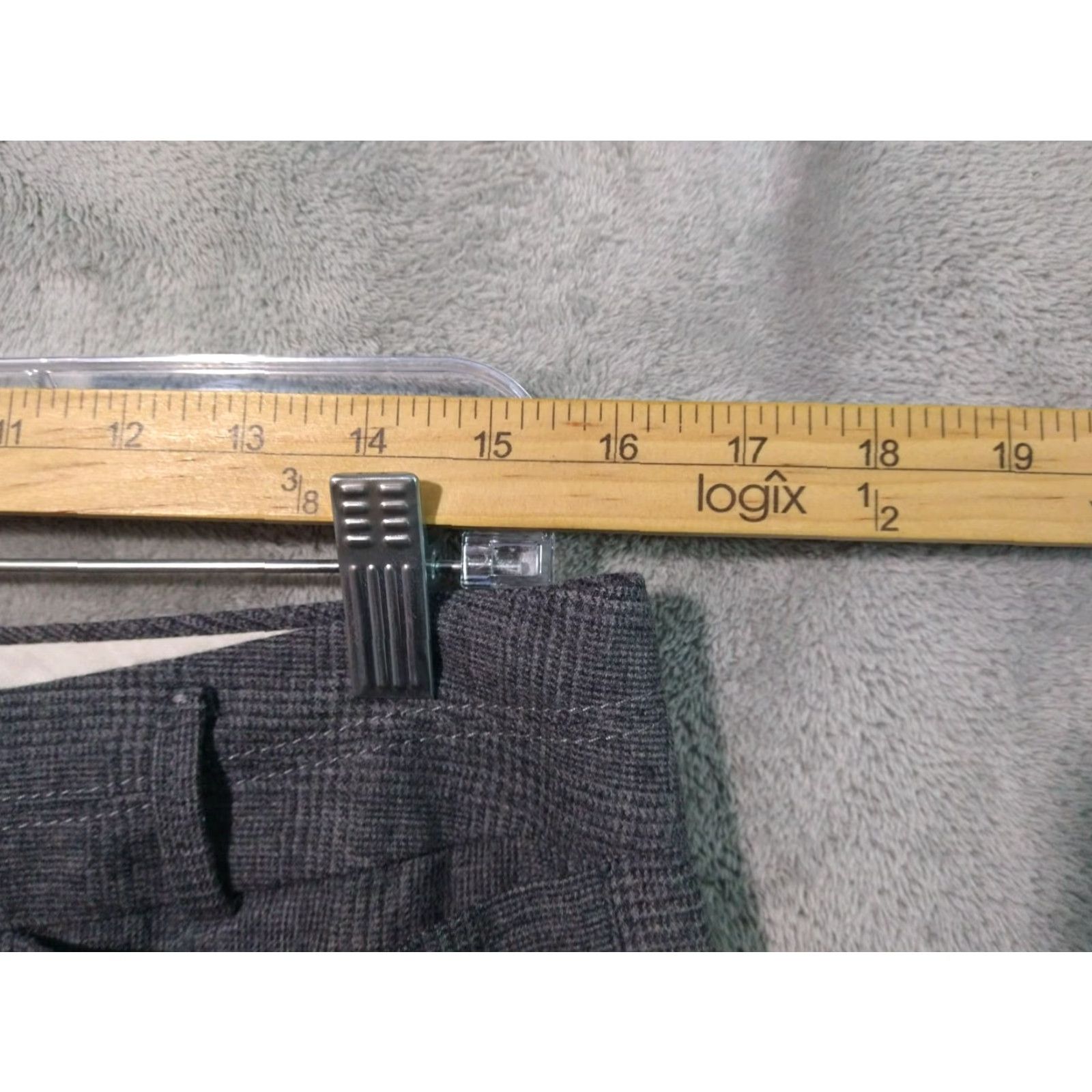 Banana Republic Banana Republic Pants Womens 8 Gray Plaid Boot Cut Jackson Wool Stretch Trousers Size 30" / US 8 / IT 44 - 3 Thumbnail