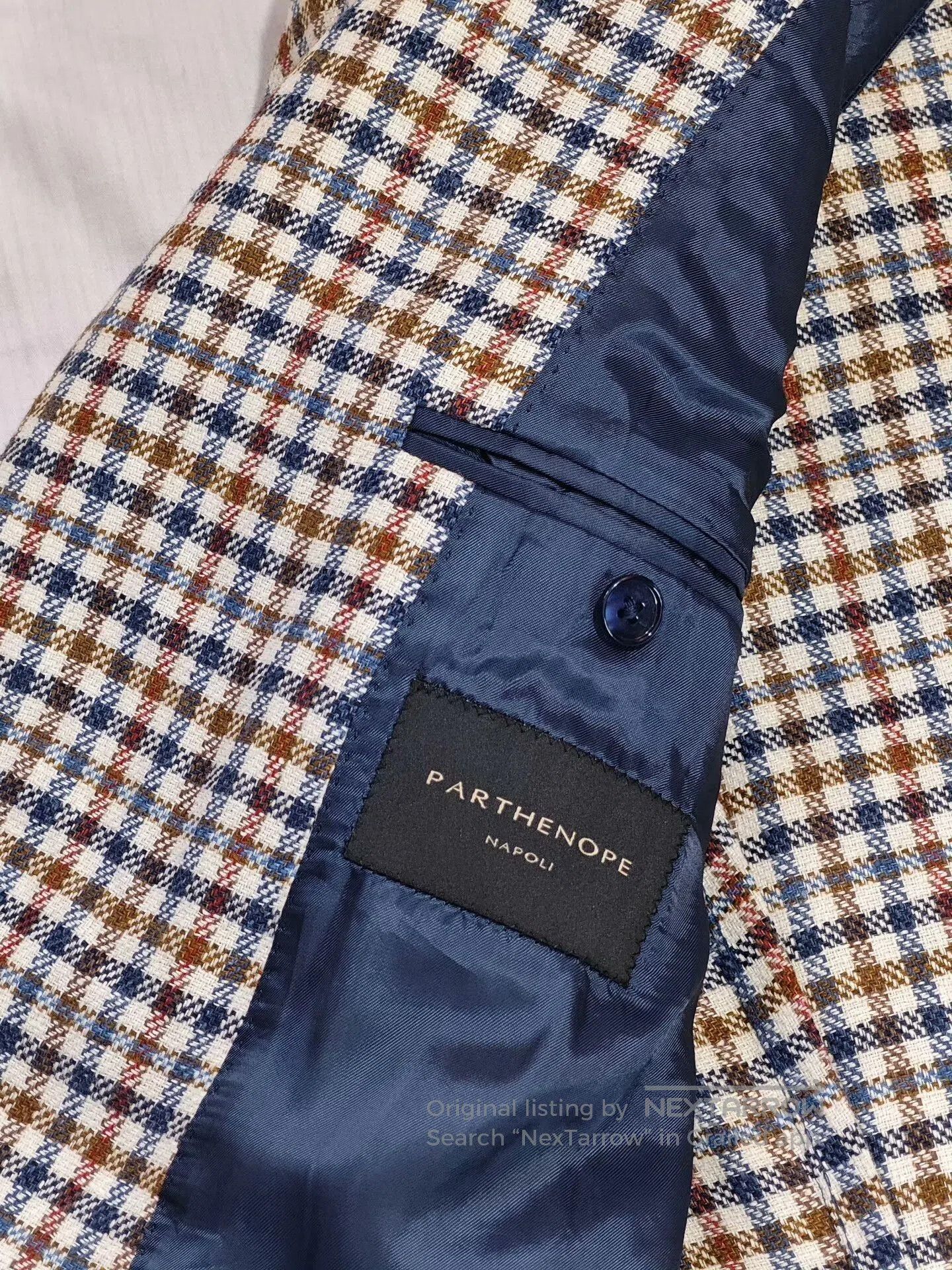 Sartoria Partenopea Italian Casual Wool Silk Blazer. Size US M / EU 48-50 / 2 - 7 Thumbnail