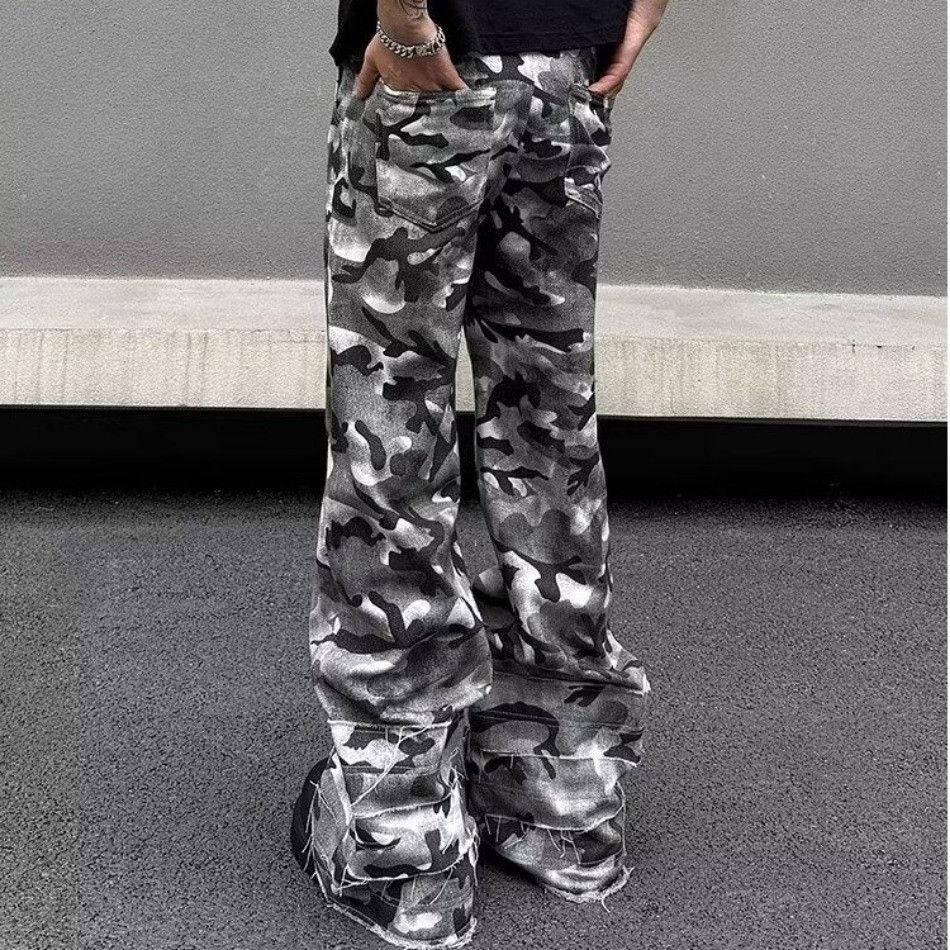 Japanese Brand Camouflage Men's Cargo Pants Size US 33 - 4 Thumbnail