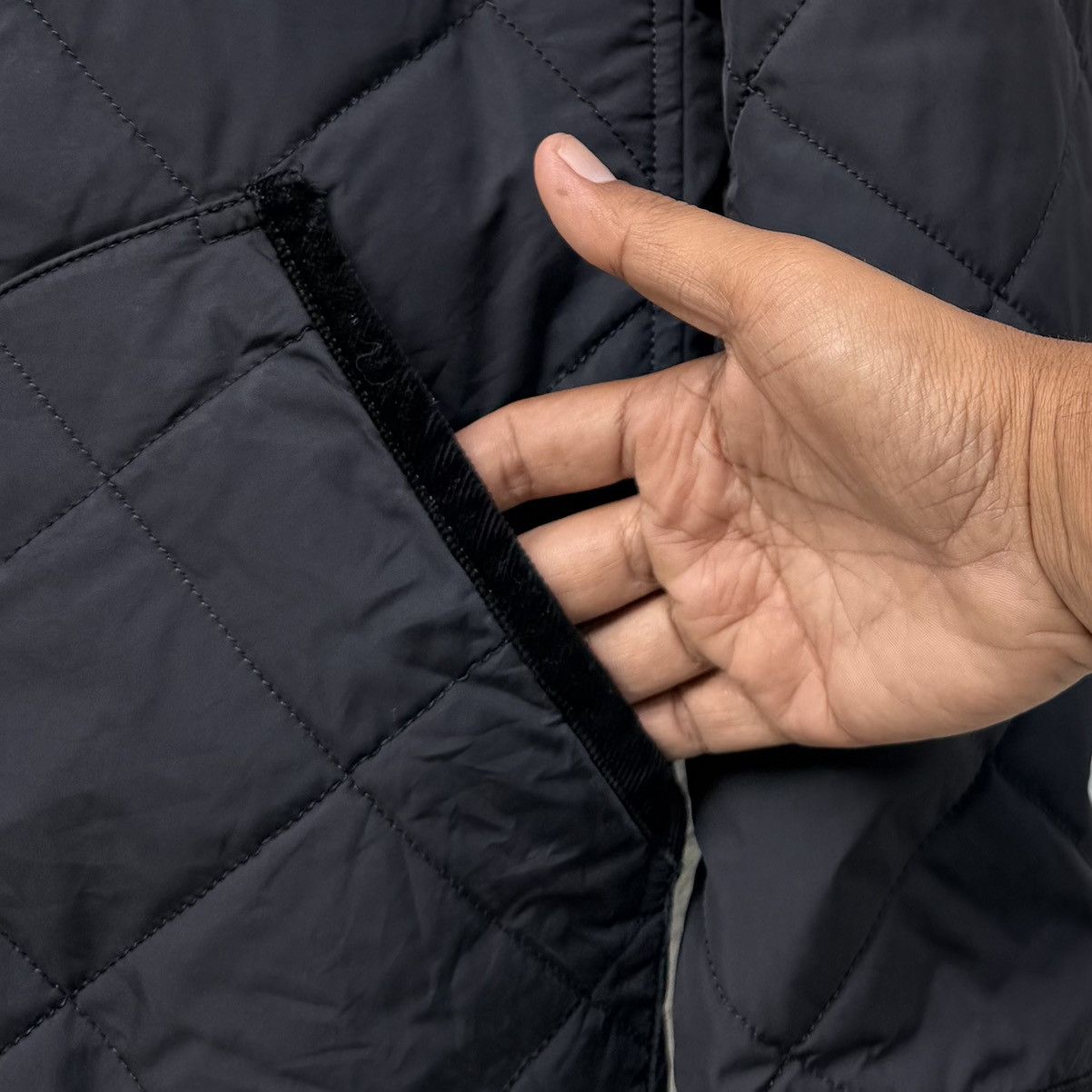 Burberry Burberry Black Label Diamond Corduroy Collar Quilted Jacket Size US M / EU 48-50 / 2 - 7 Thumbnail