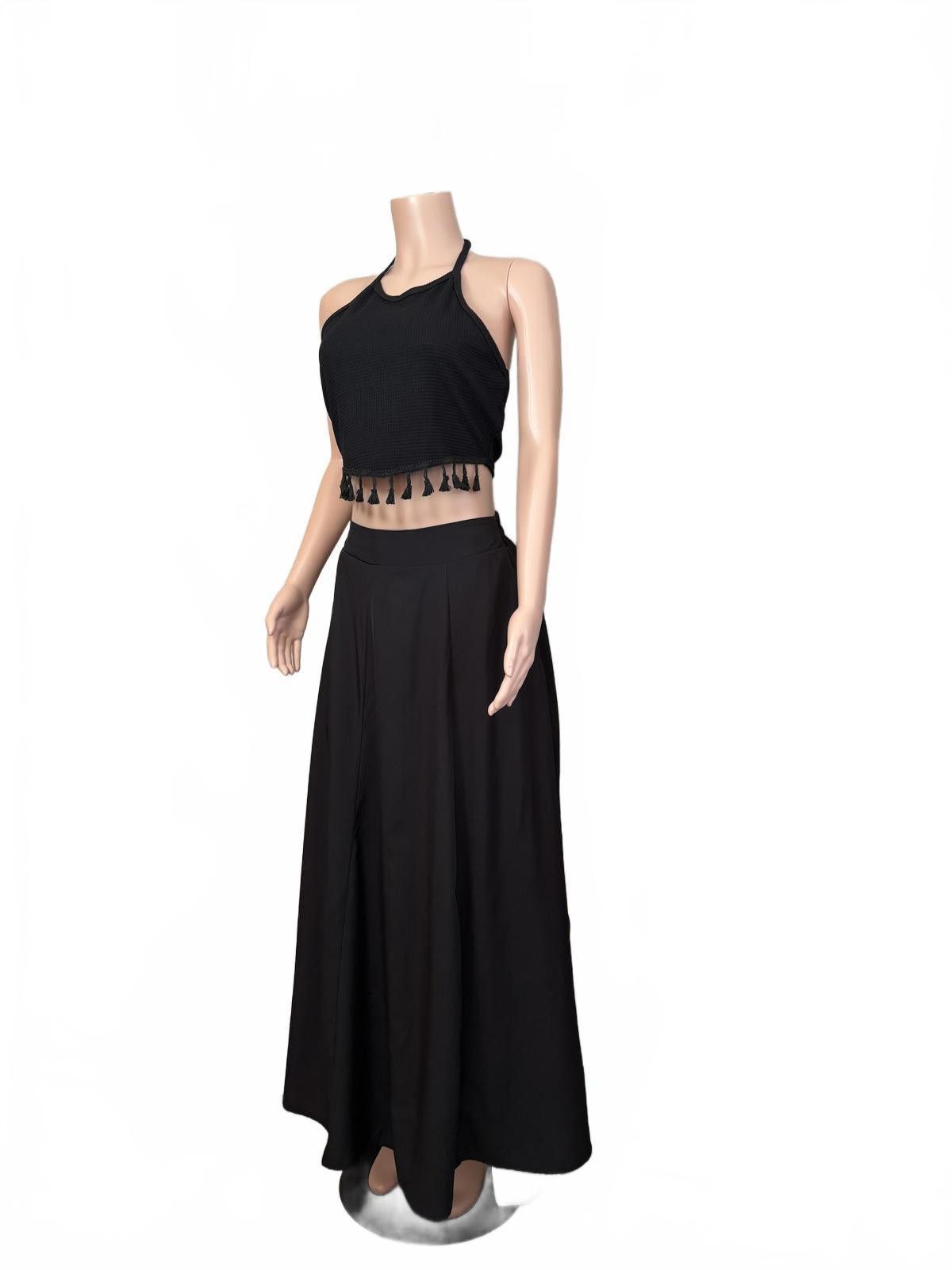 Shein Black Tassel Trim Fringe Boho Festival Summer Festival Top L Size L / US 10 / IT 46 - 5 Thumbnail