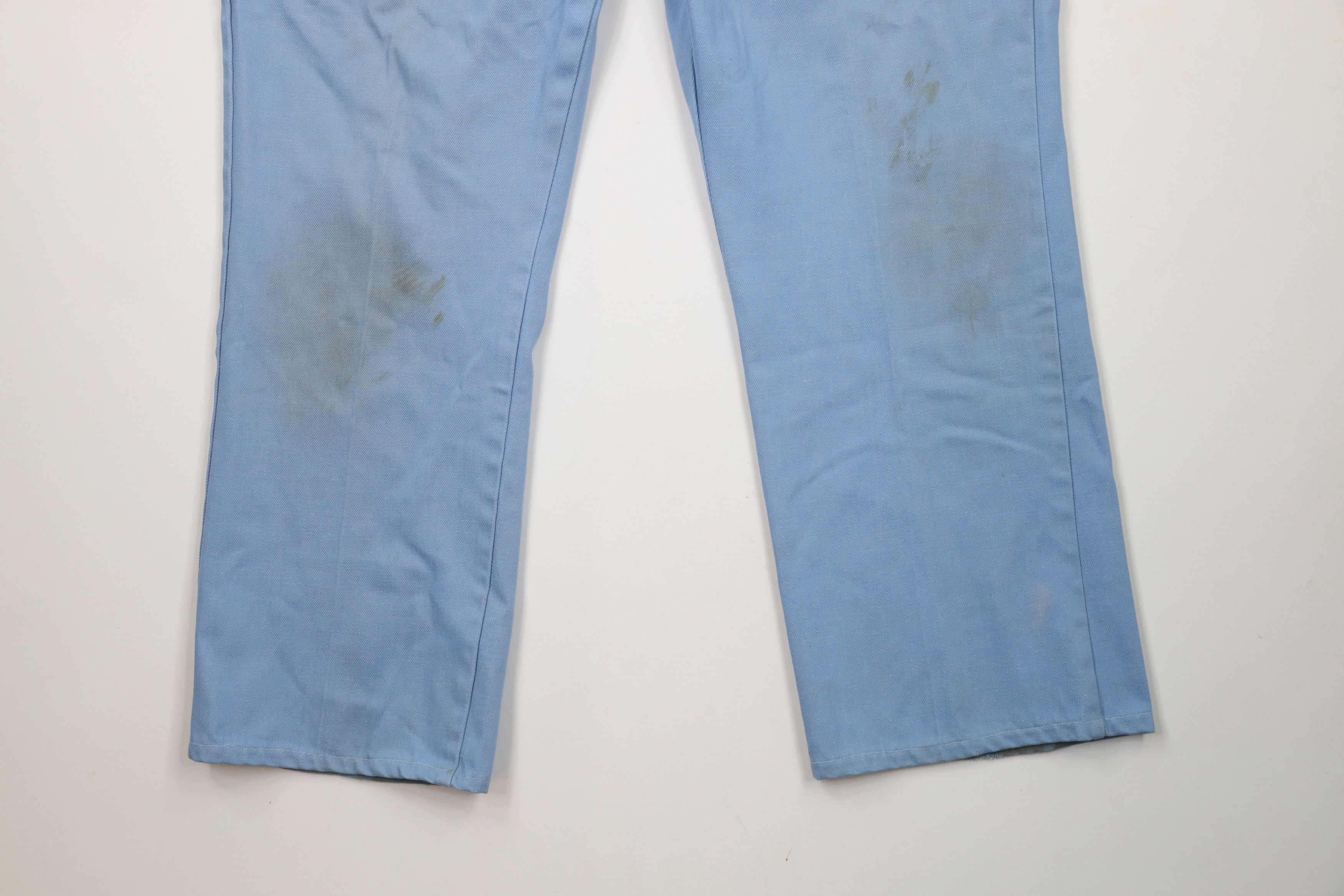 Vintage Vintage 70s Streetwear Flared Wide Leg Denim Jeans Blue USA Size US 38 / EU 54 - 4 Thumbnail