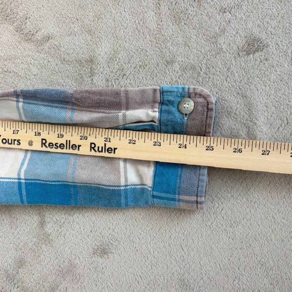 John Elliott John Elliott Hemi Oversized Shirt Point Sur Check Men XL Blue Cotton Flannel Button-Up Casual Designer) Size US XL / EU 56 / 4 - 6 Thumbnail