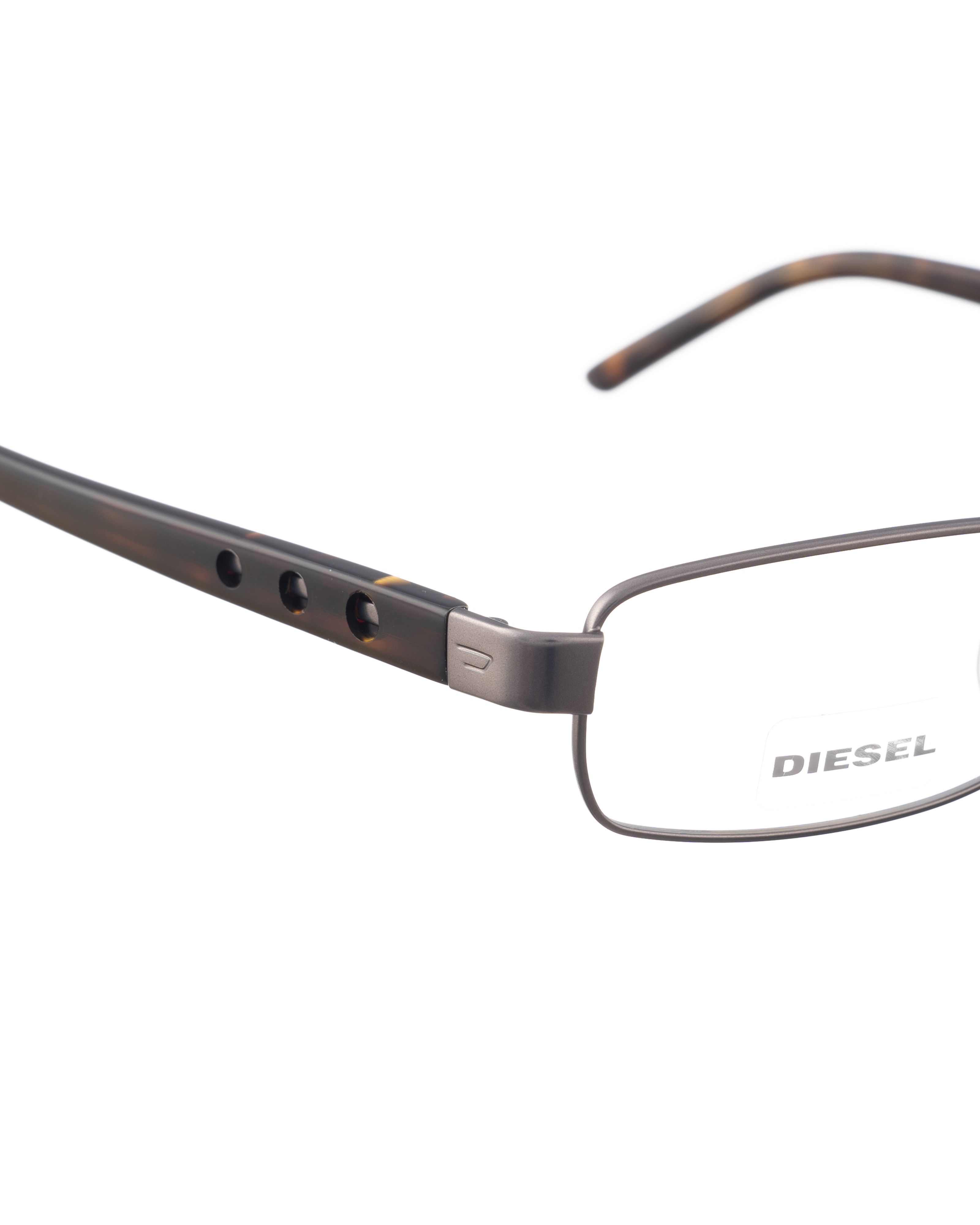 Diesel Diesel 00s Black Havana & Metal Glasses with Little Cut Outs Size ONE SIZE - 3 Thumbnail