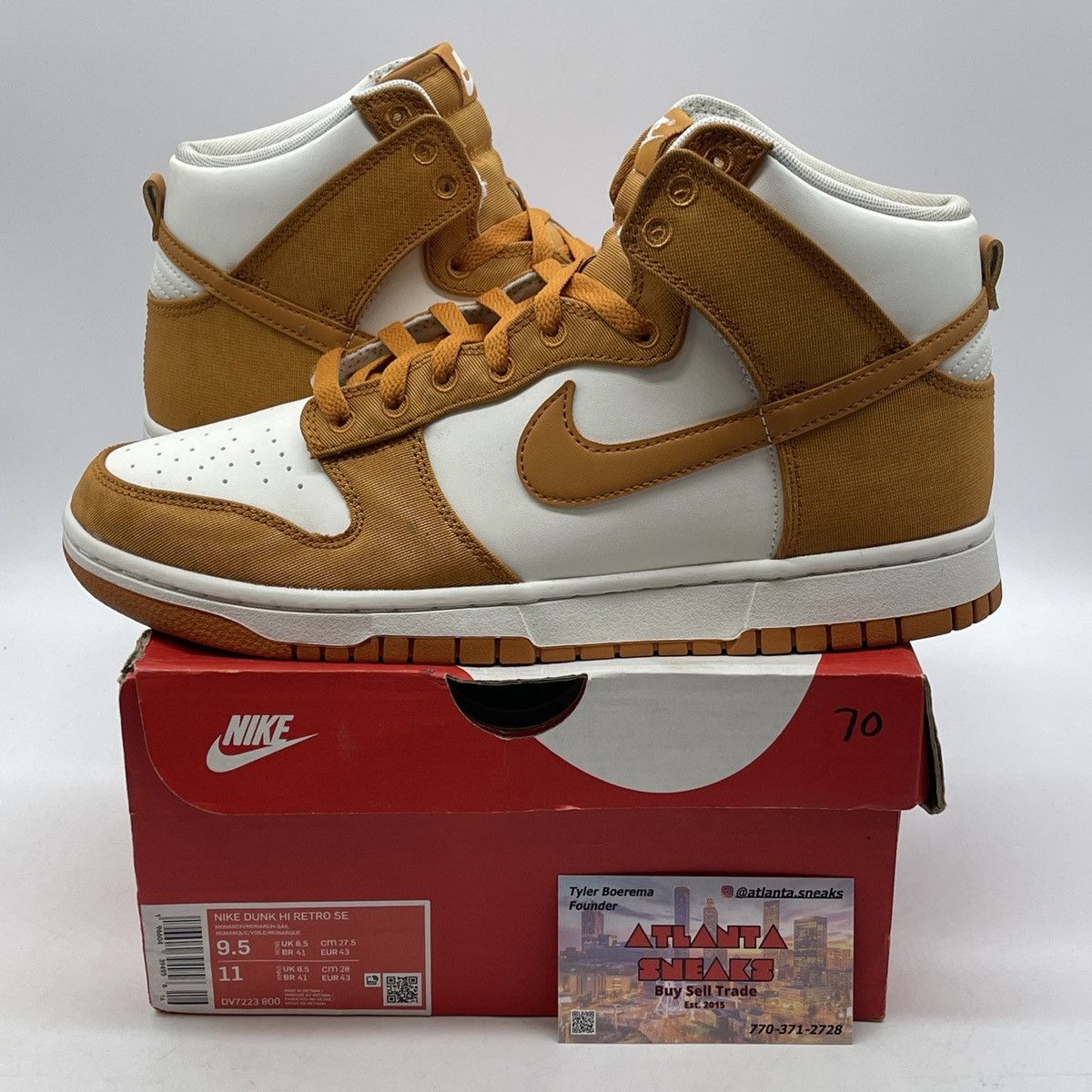 Nike Dunk high monarch canvas Size US 9.5 / EU 42-43 - 1 Thumbnail