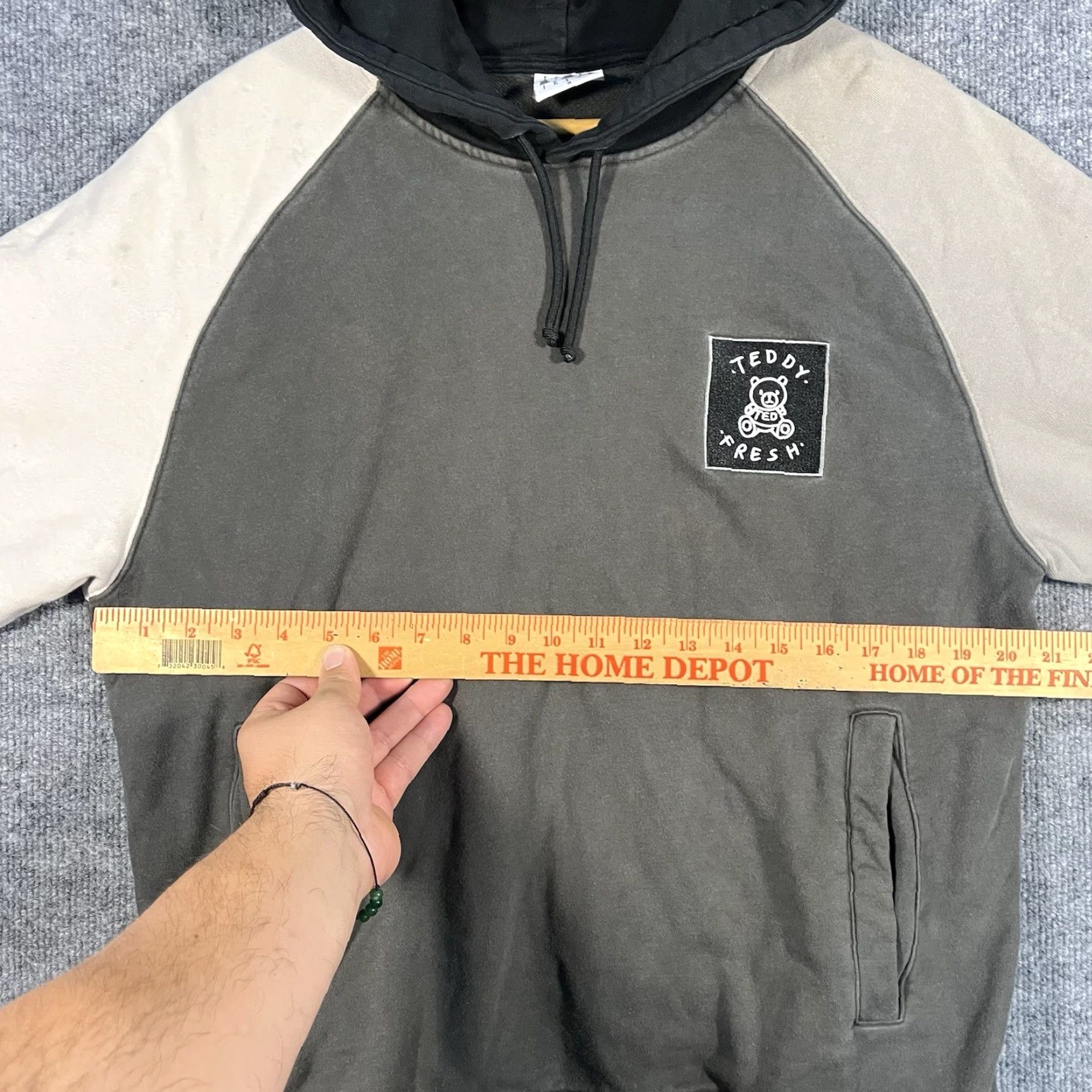 Teddy Fresh Teddy Fresh Mens Hoodie Sweatshirt Light Multicolor Hooded Pockets Drawstring Crew Neck Heavyweight Regular M Size US M / EU 48-50 / 2 - 4 Thumbnail