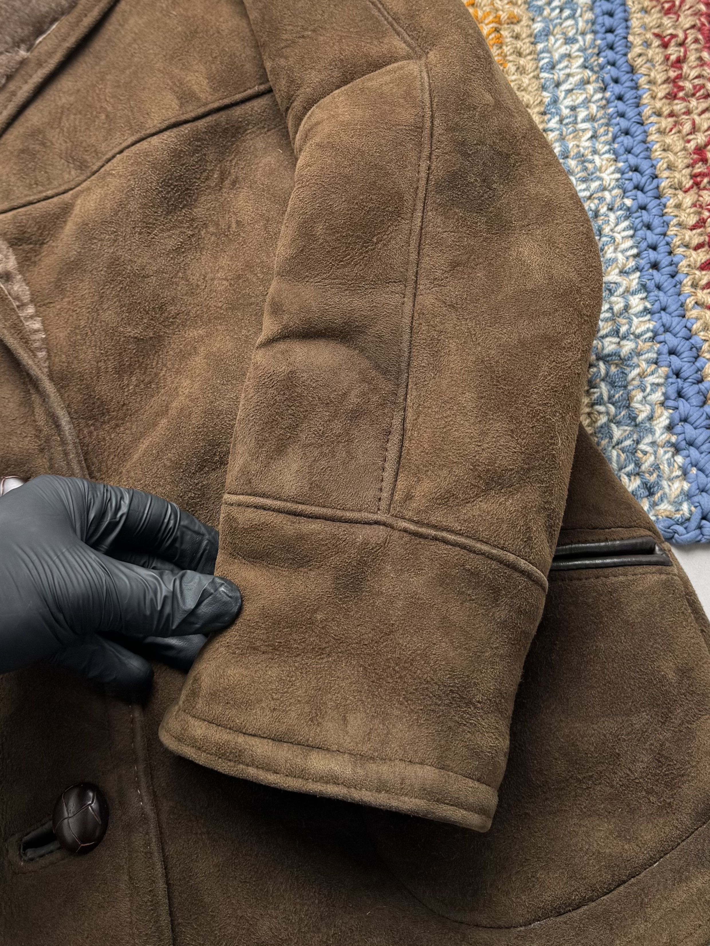 Vintage Vintage Real Sheepskin Coat (E4) Size L / US 10 / IT 46 - 3 Thumbnail