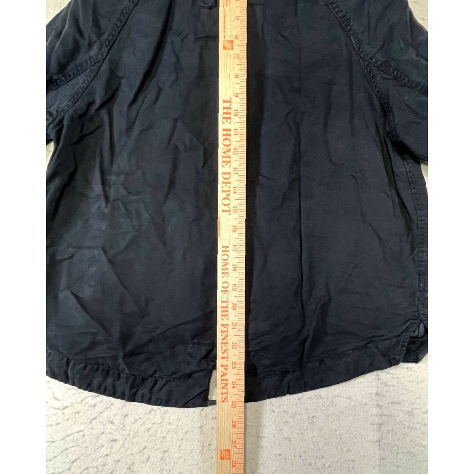 American Eagle Outfitters American Eagle Outfitters Jacket Mens Size S Lined Utility Pockets Zip Black Cotton Flannel Military Style Size US S / EU 44-46 / 1 - 5 Thumbnail