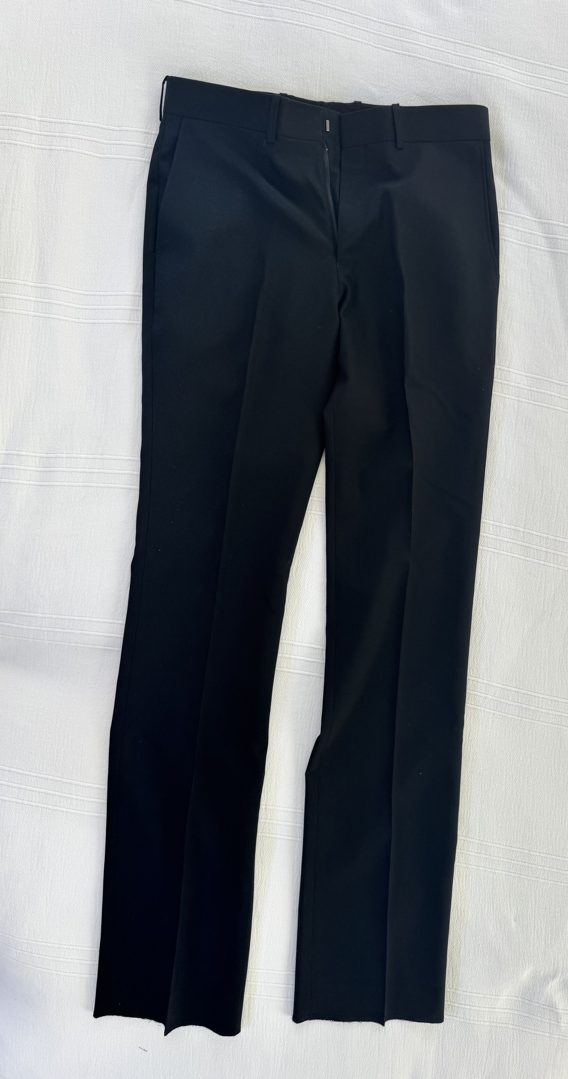 N.Hoolywood Black Wool Tailored Trouser Size 38R - 1 Thumbnail