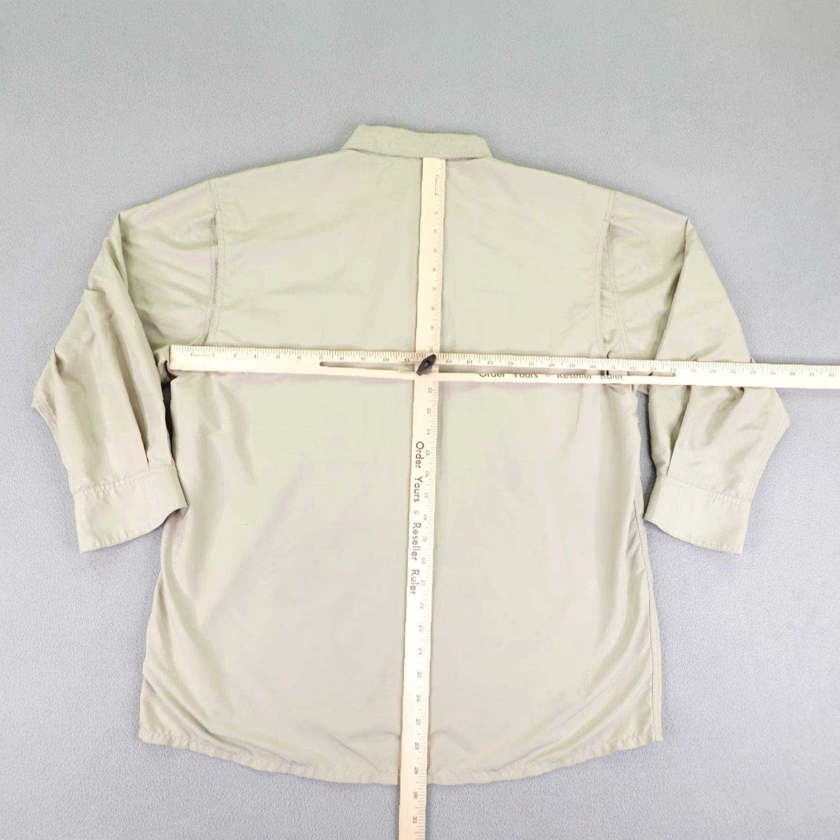 Vintage SIMMS Shirt Mens Large Khaki Beige Tan Fishing Button-Up Outdoor Vented Camping Size US L / EU 52-54 / 3 - 6 Thumbnail