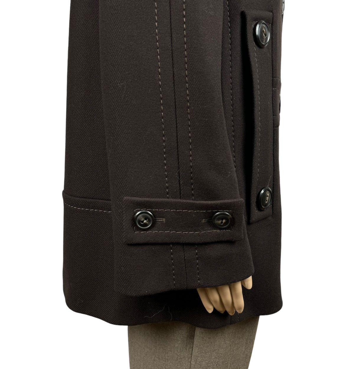 Escada Escada New Wool Brown Coat Women size D40 IT46 Size L / US 10 / IT 46 - 7 Thumbnail