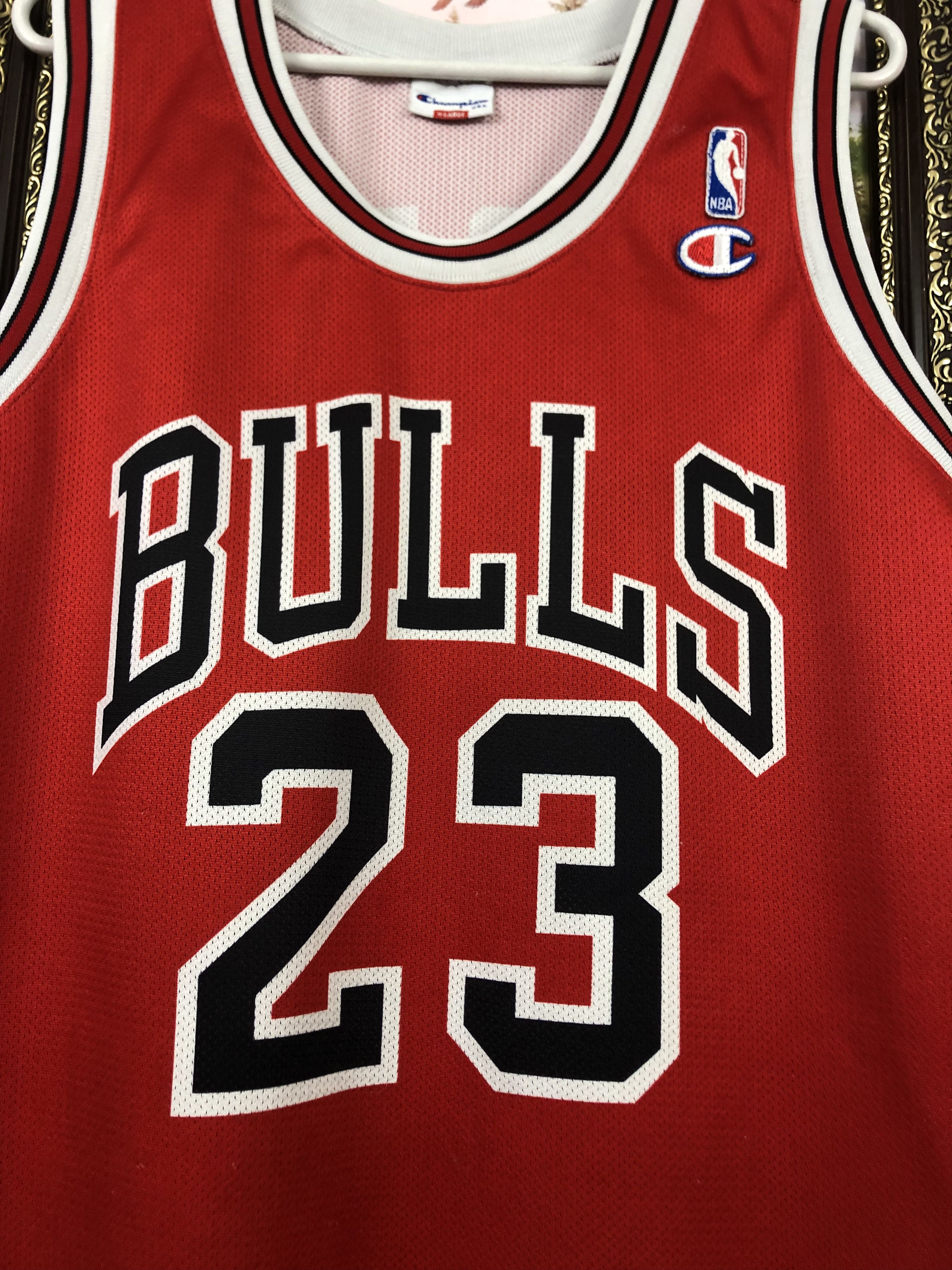 Champion Vintage Chicago Bulls NBA 23 Jordan Jersey Shirt Rare Size US XL / EU 56 / 4 - 5 Thumbnail