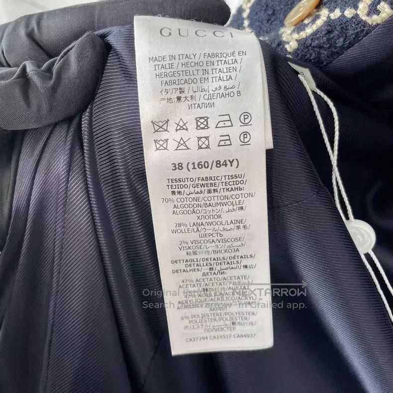 Gucci Gucci Coarse tweed full print jacket Size XS / US 0-2 / IT 36-38 - 4 Thumbnail