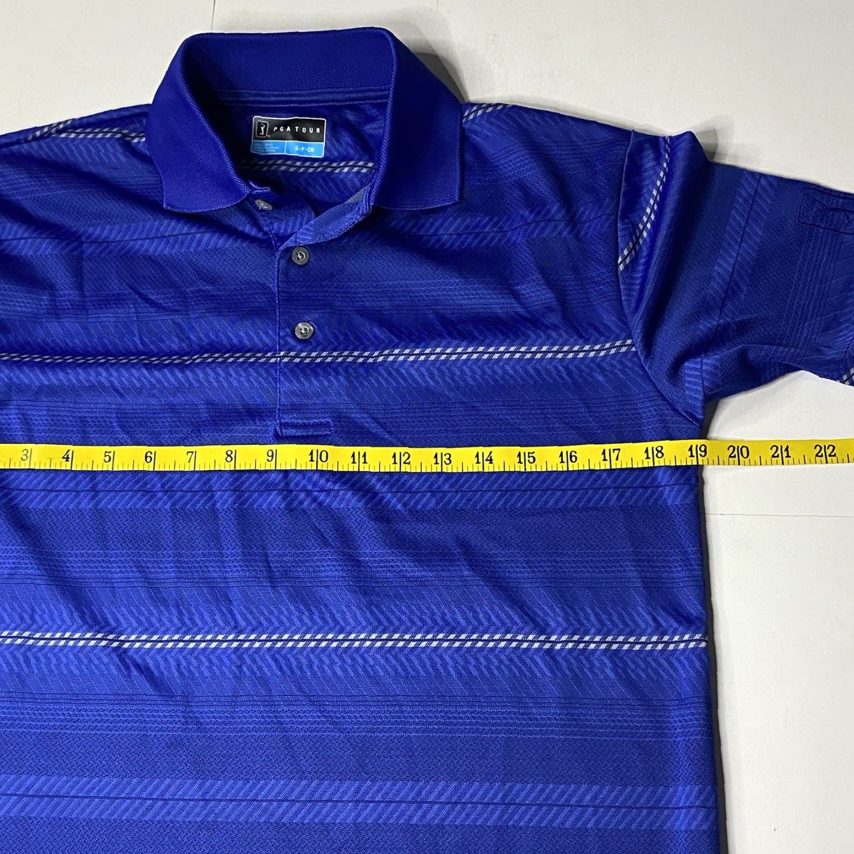 PGA Tour PGA TOUR Polo Shirt Men Short Sleeve Blue Small Tropical Golf Shirt Size US S / EU 44-46 / 1 - 7 Thumbnail