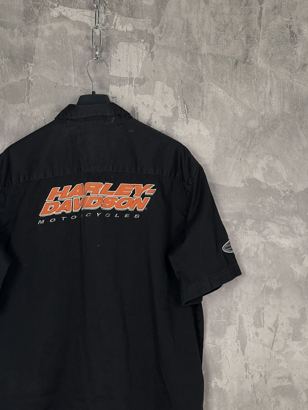 Harley Davidson Harley Davidson Big Embroided Logo Y2K Bike Shirt Button Ups Size US M / EU 48-50 / 2 - 13 Thumbnail