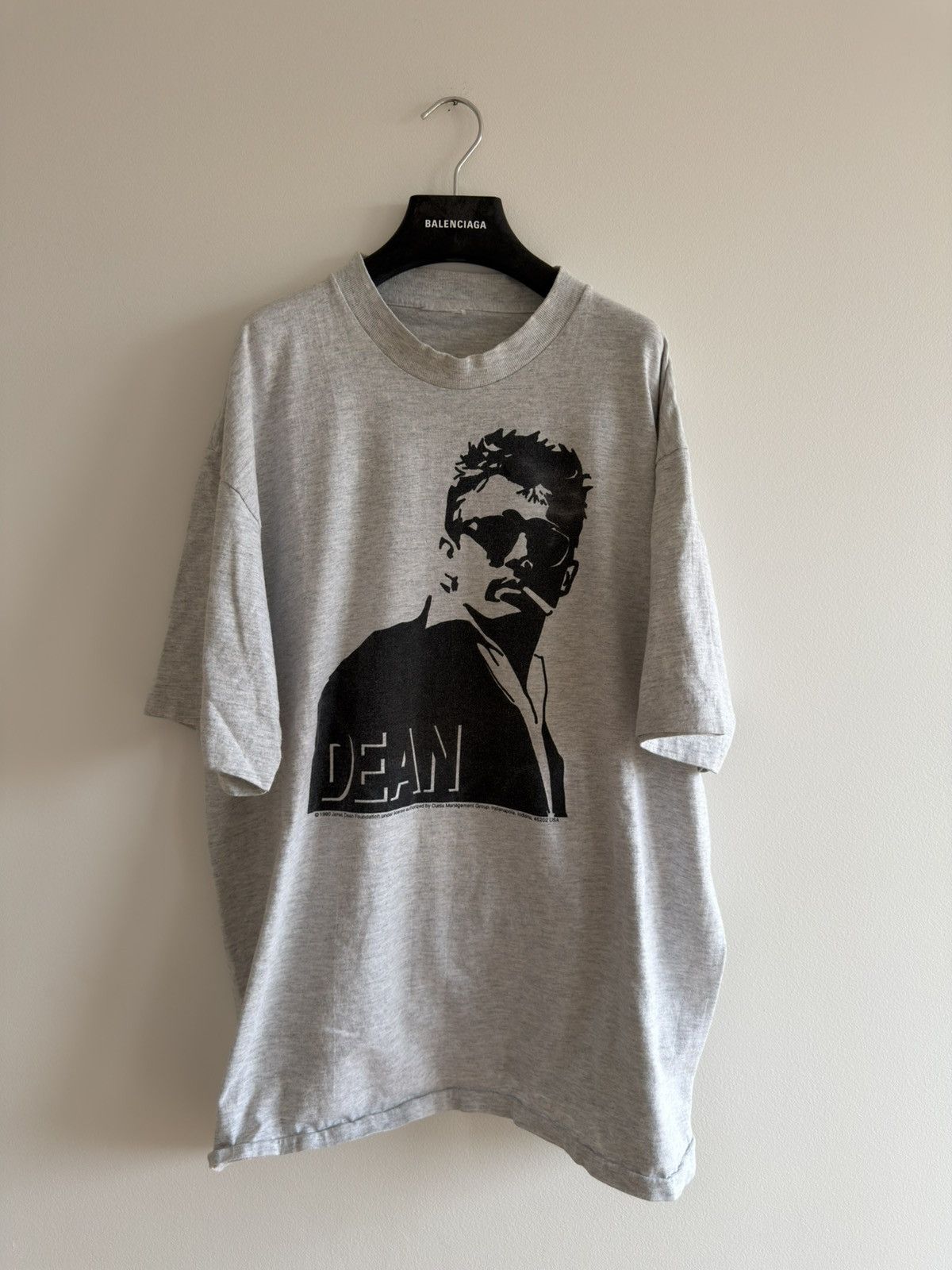 Vintage *RARE* VINTAGE 1990 90s JAMES DEAN HOLLYWOOD ACTOR MOVIE TEE Size US XL / EU 56 / 4 - 2 Thumbnail