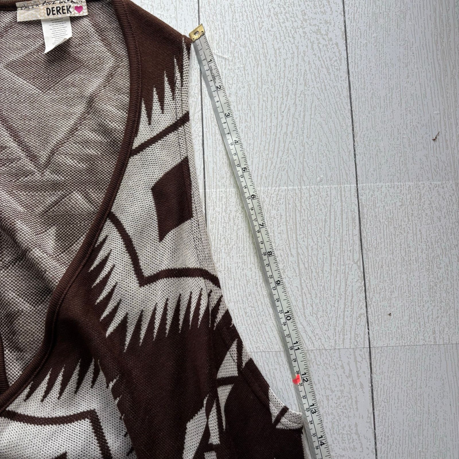 Other IML Derek Geometric Open Front Vest L/XL Brown Pink Size L / US 10 / IT 46 - 5 Thumbnail
