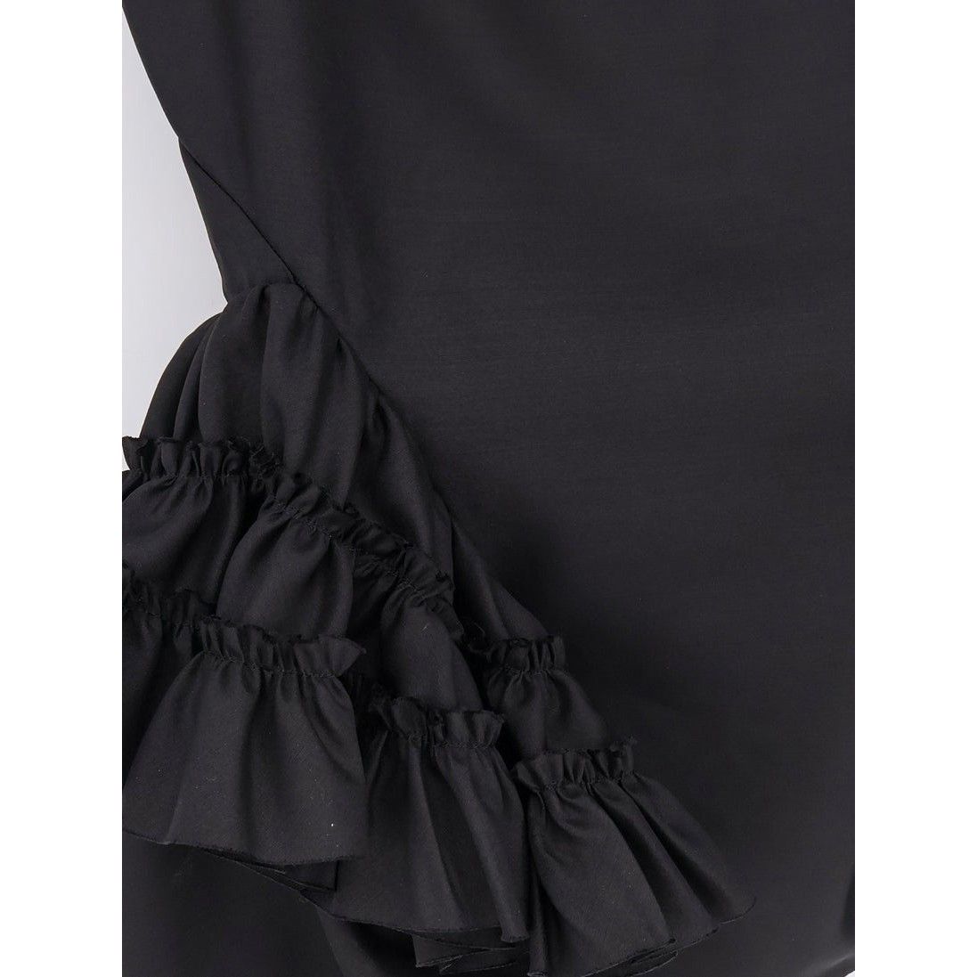 Dries Van Noten DRIES VAN NOTEN Casey Black Wool Silk Top New & Authentic (W Size XS / US 0-2 / IT 36-38 - 3 Thumbnail