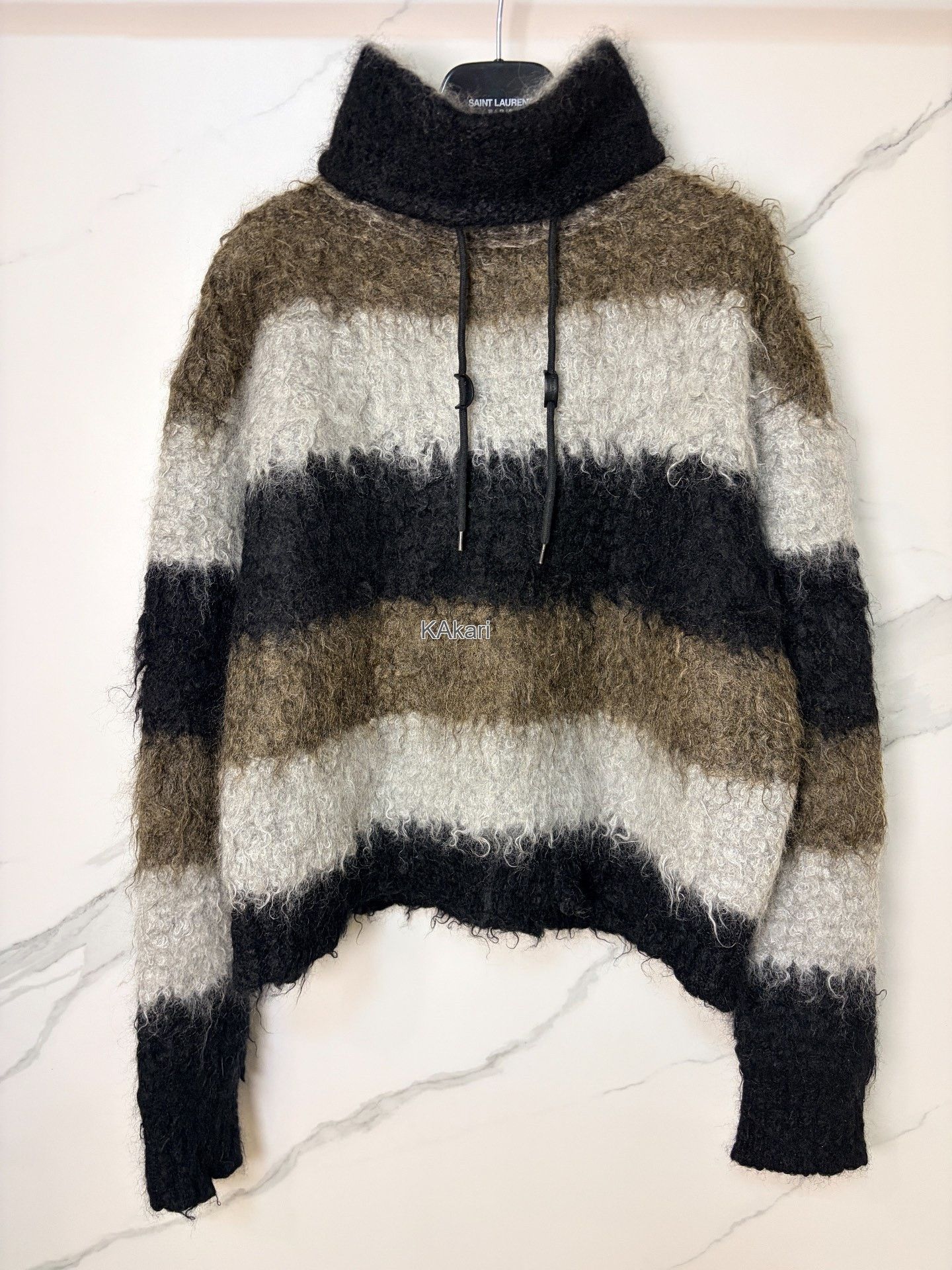 Saint Laurent Paris Saint Laurent SLP 2017 Wool Mohair Turtleneck Sweater Size US L / EU 52-54 / 3 - 1 Thumbnail