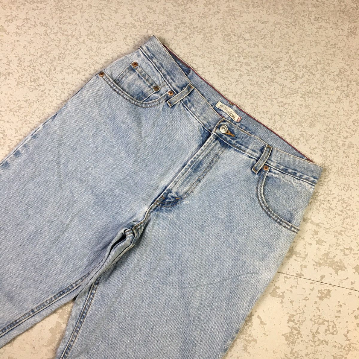 Levi's × Vintage Levis 550 Relaxed Tapered Vintage Y2K Jeans Size US 34 / EU 50 - 4 Thumbnail